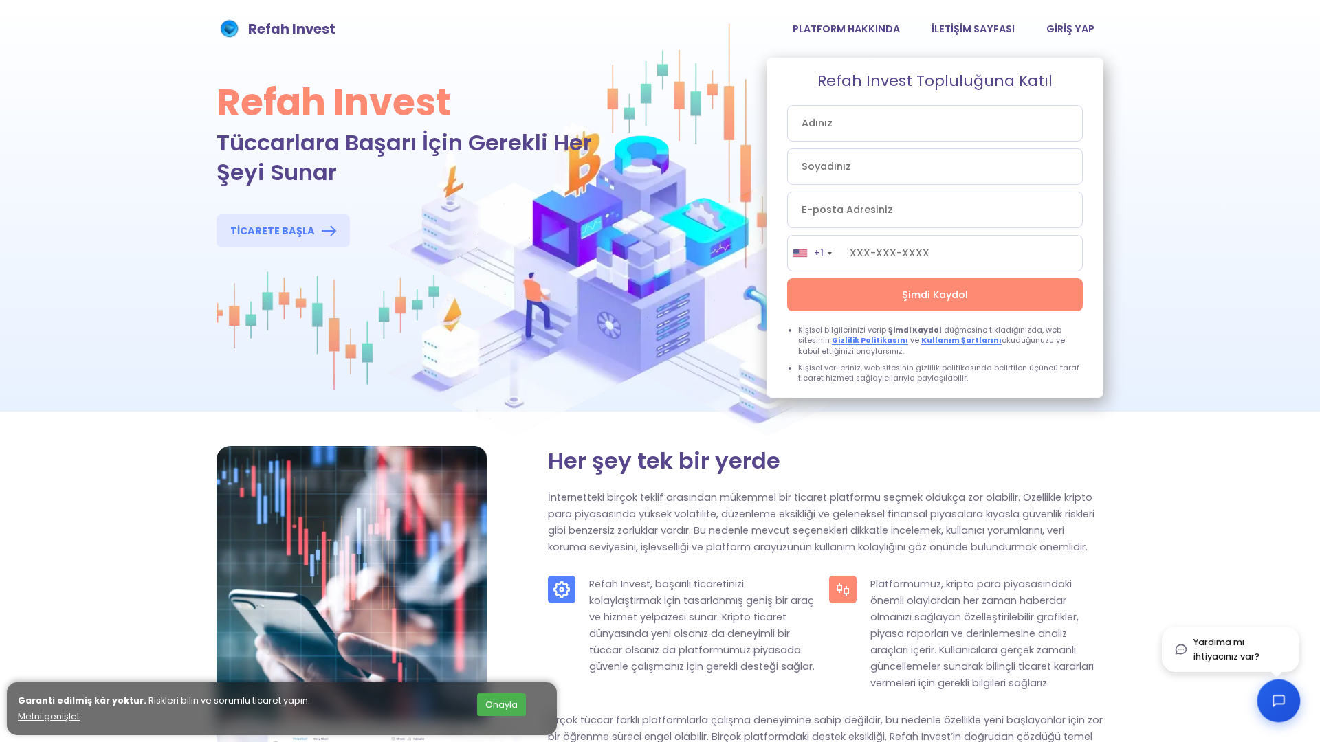 Screenshot of refahinvestai.com