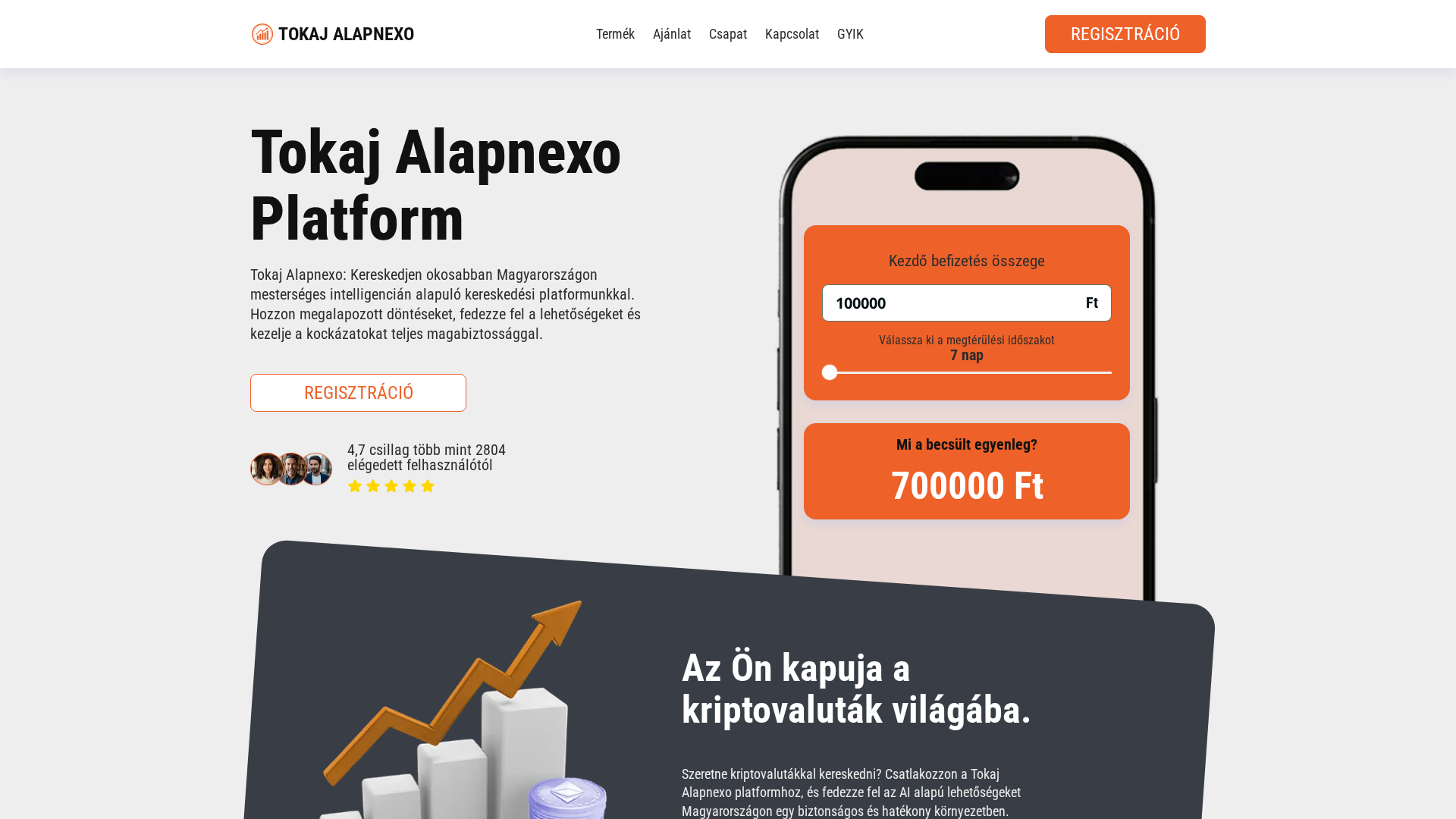 Screenshot of tokajalapnexo-hu.com