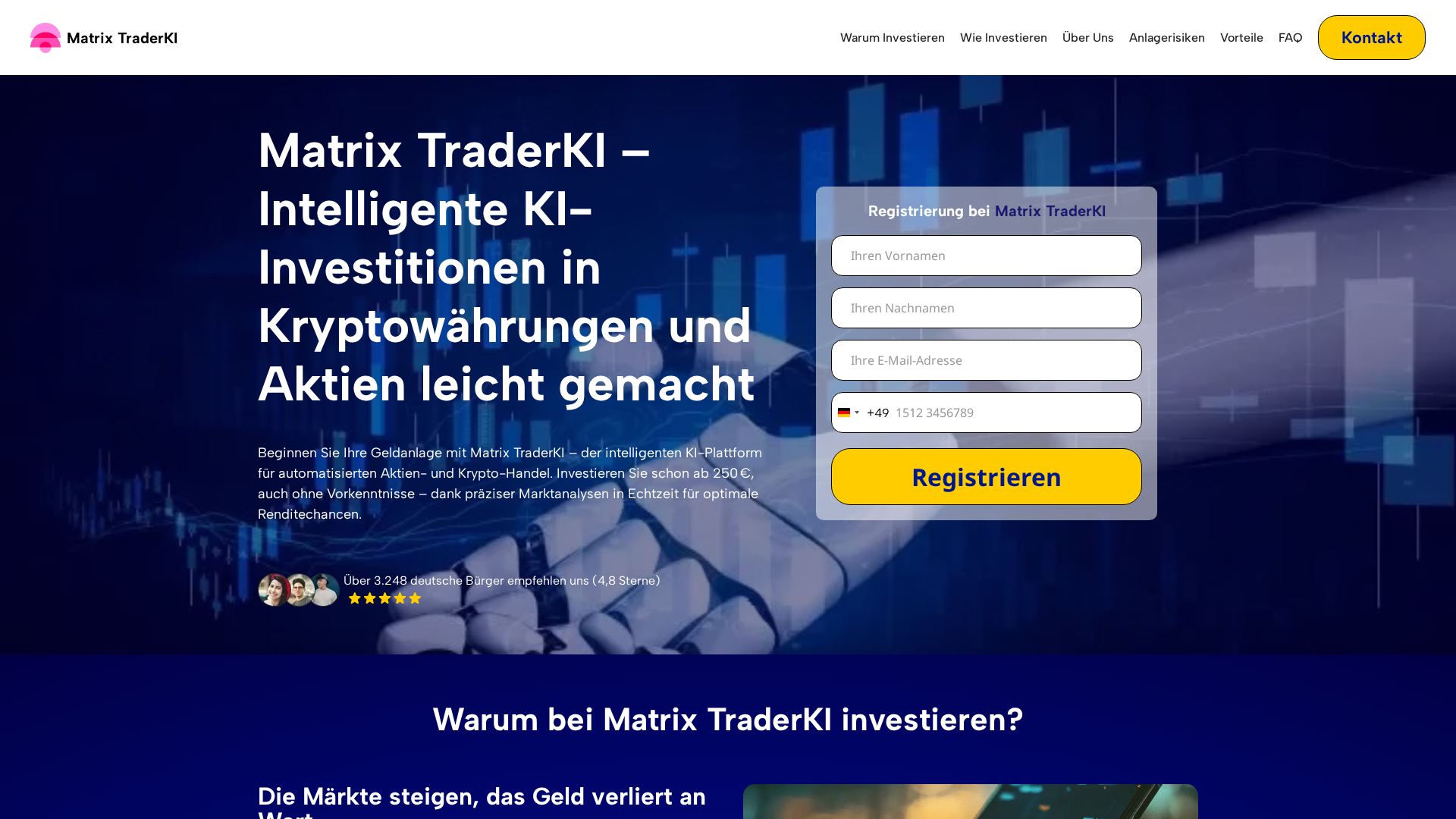 Screenshot of matrixtraderki.com