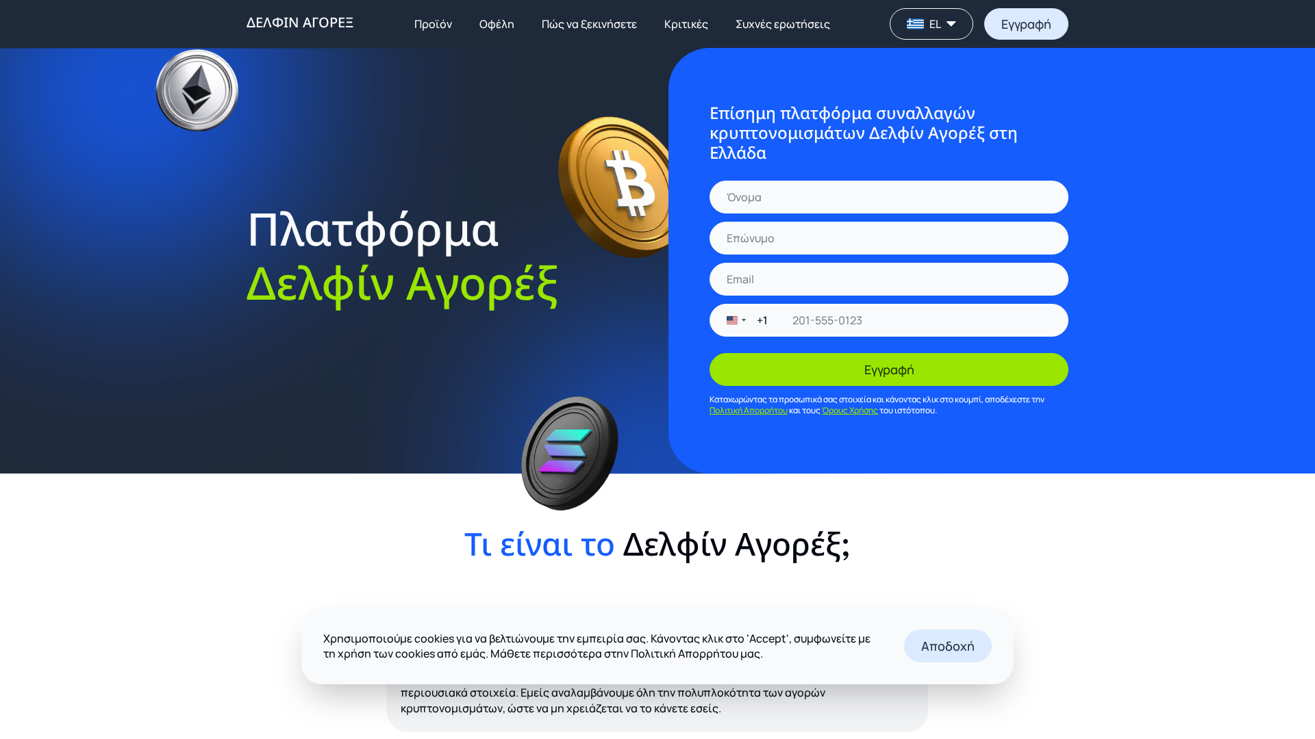 Screenshot of delfin-agorex.com