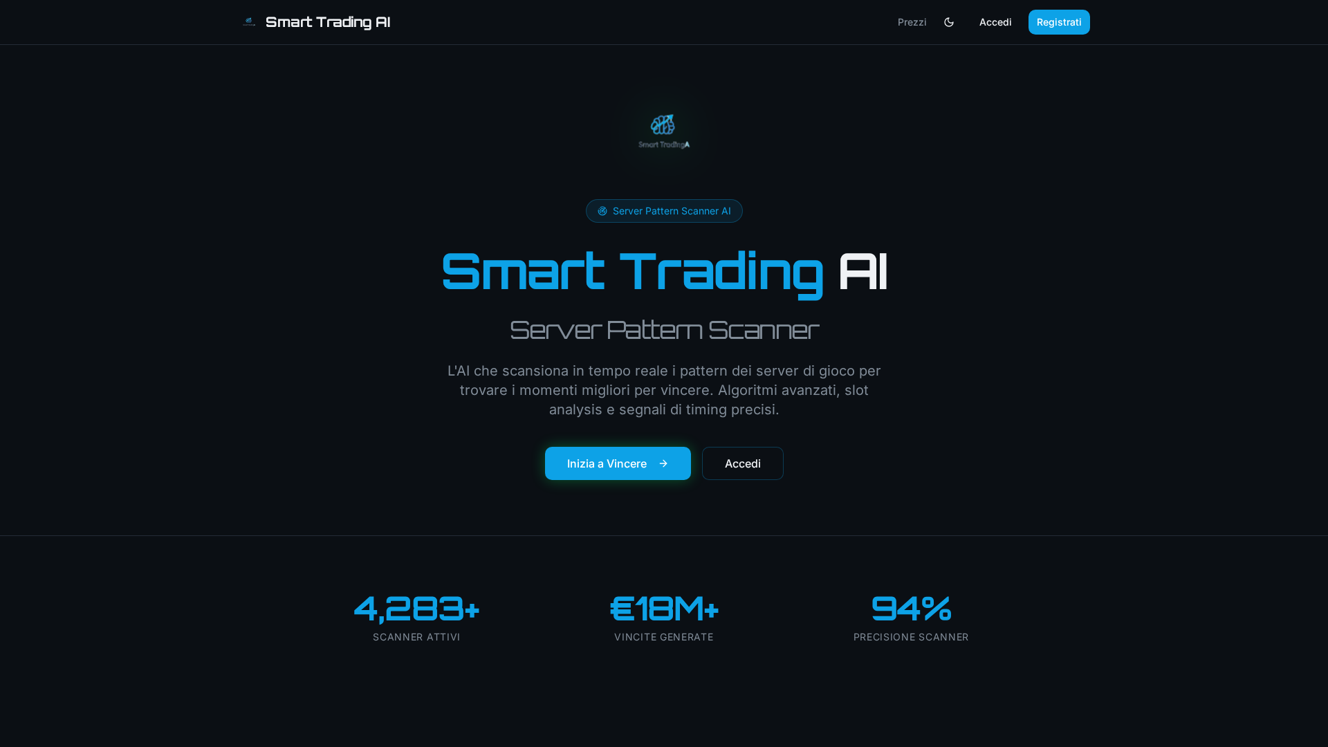 Screenshot of smartaixtrading.com