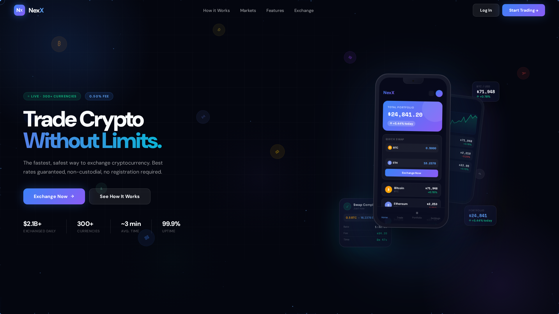 Screenshot of nexxexchange.com