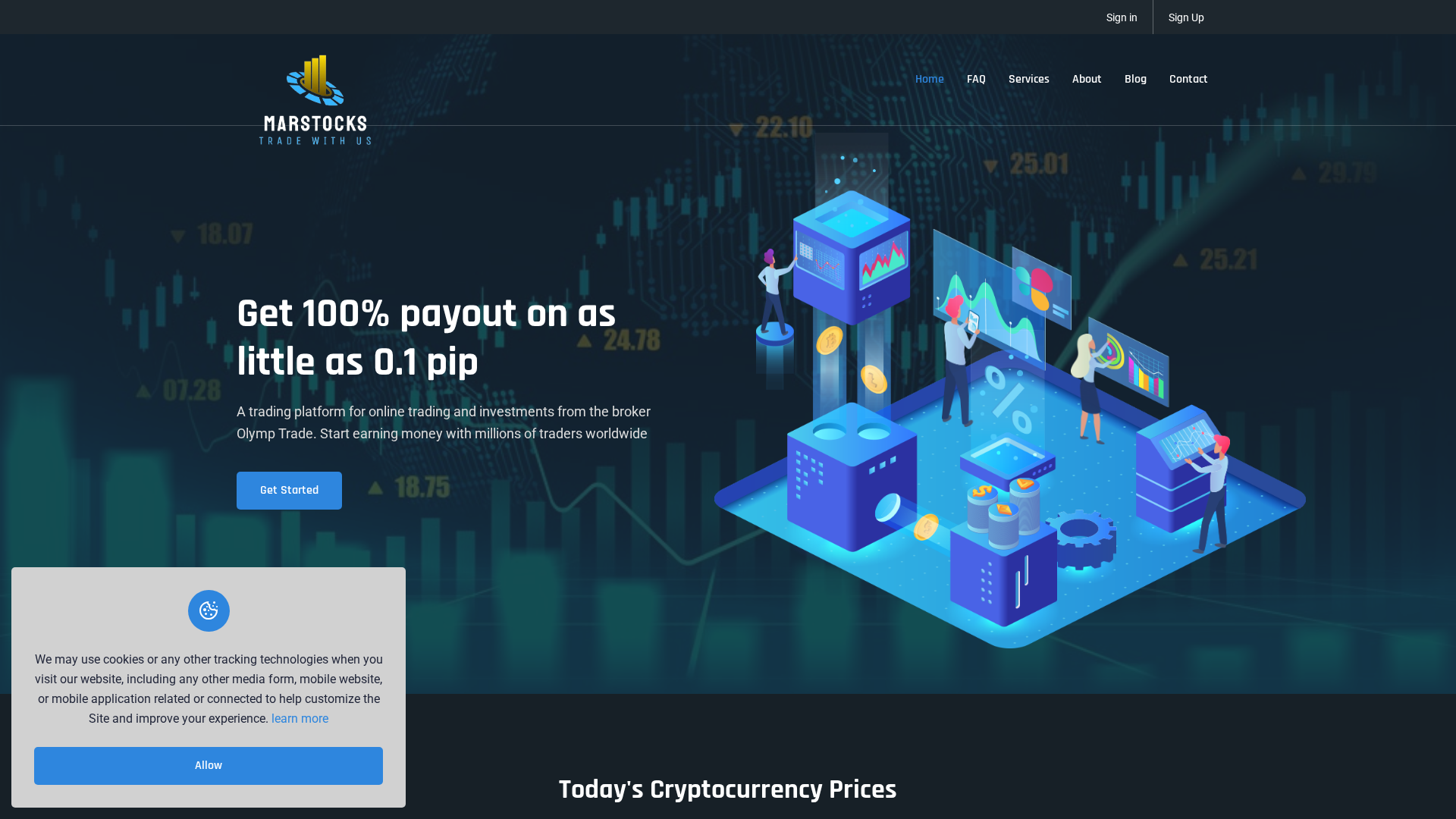 Screenshot of marstocks.online