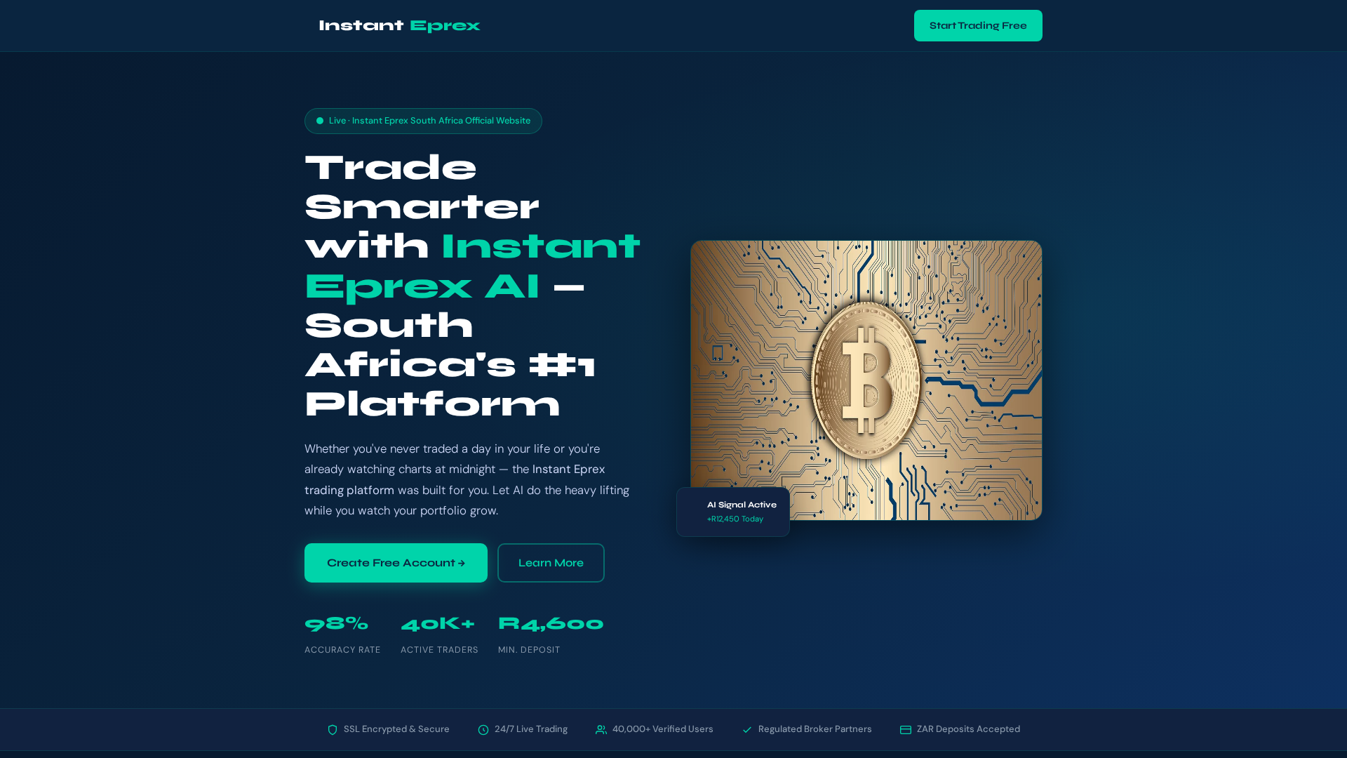 Screenshot of instanteprex-za.com