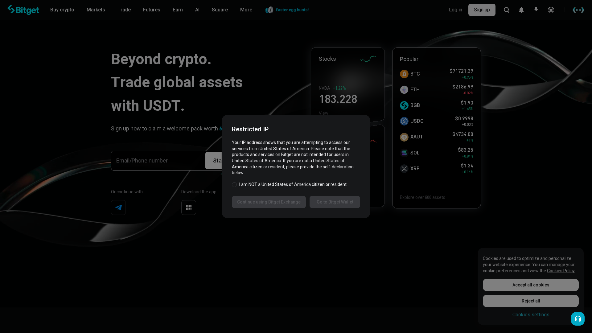 Screenshot of krbitget.com