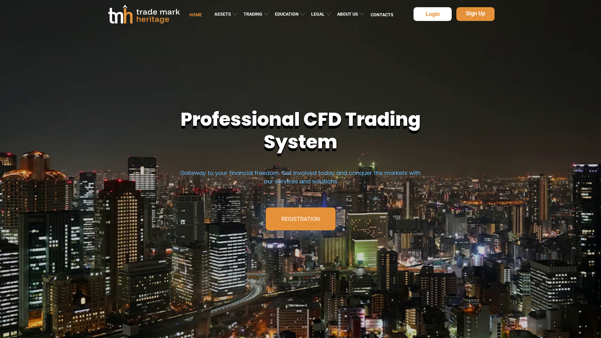 Screenshot of tmh-fund.com