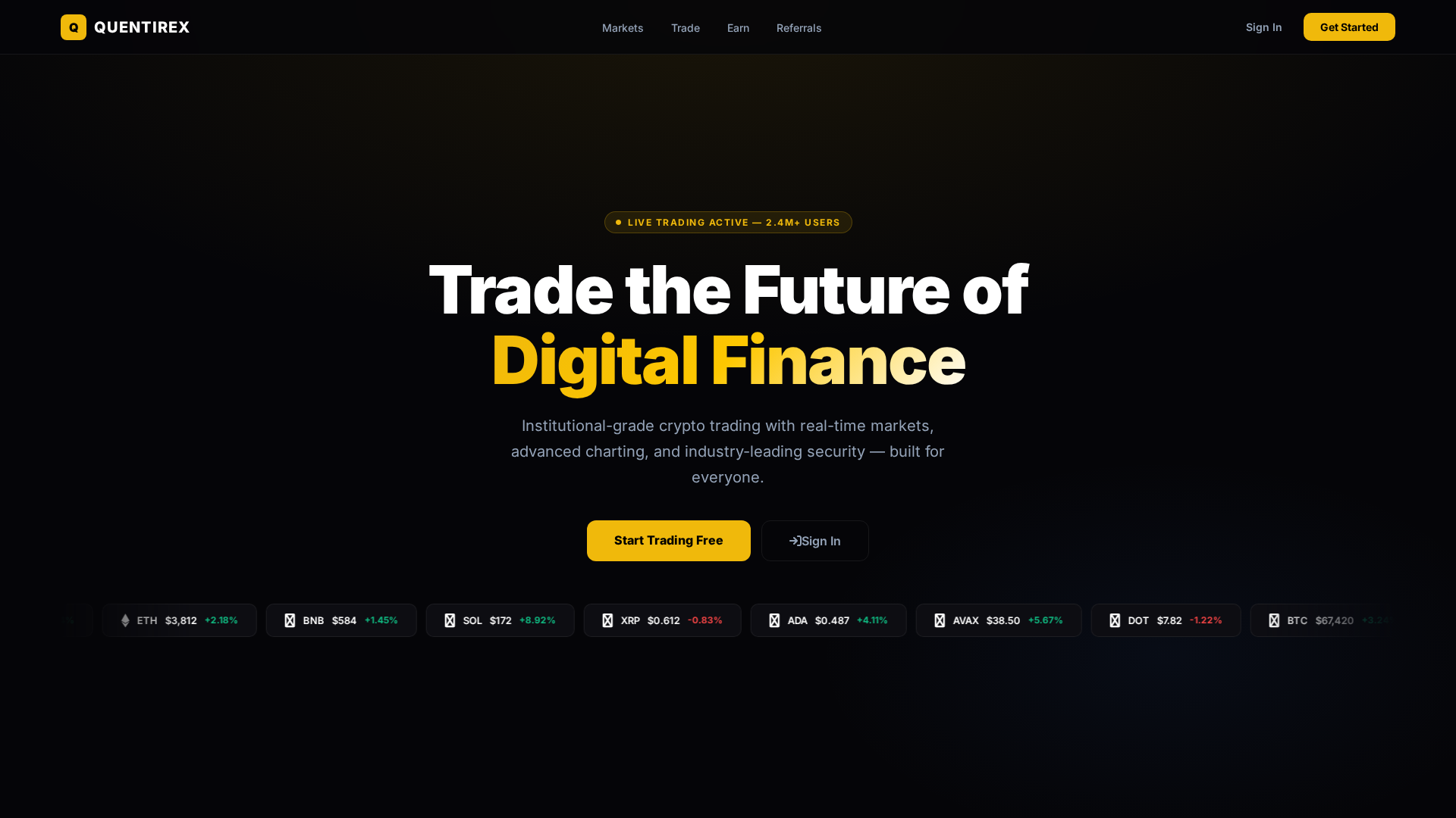 Screenshot of quentirex.com