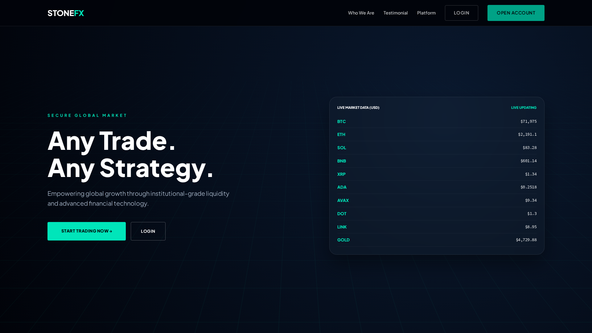 Screenshot of stonefx.net