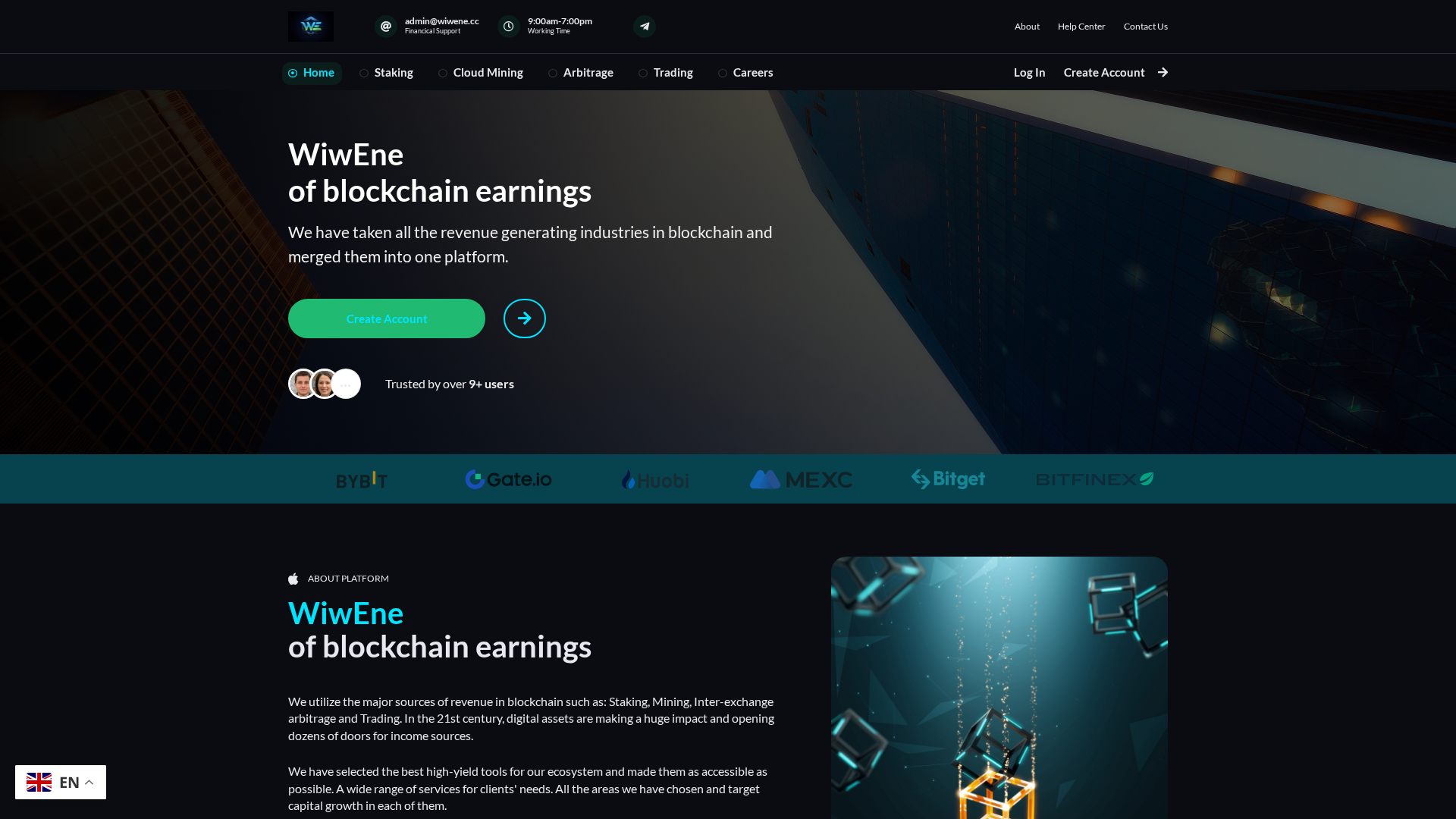 Screenshot of wiwene.cc