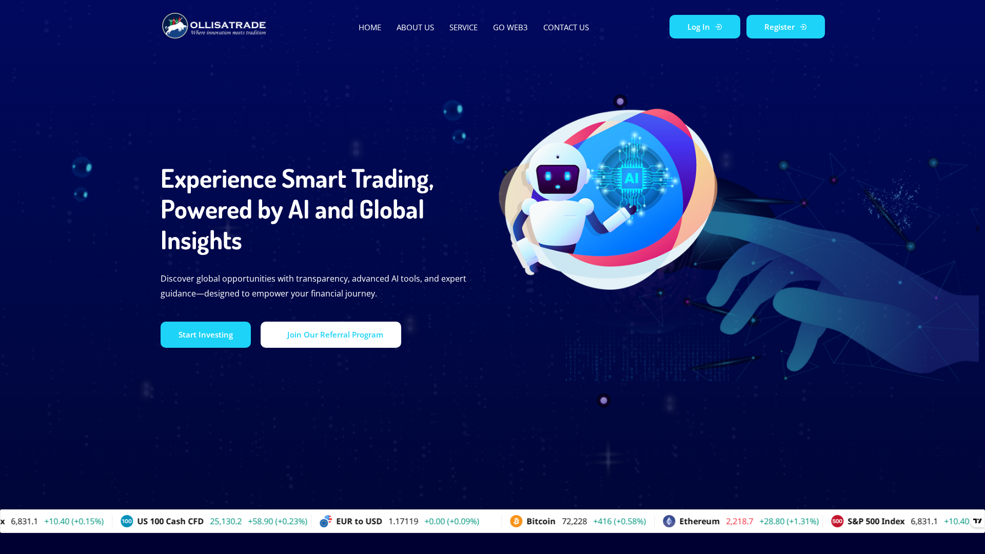 Screenshot of ollisatrade.live