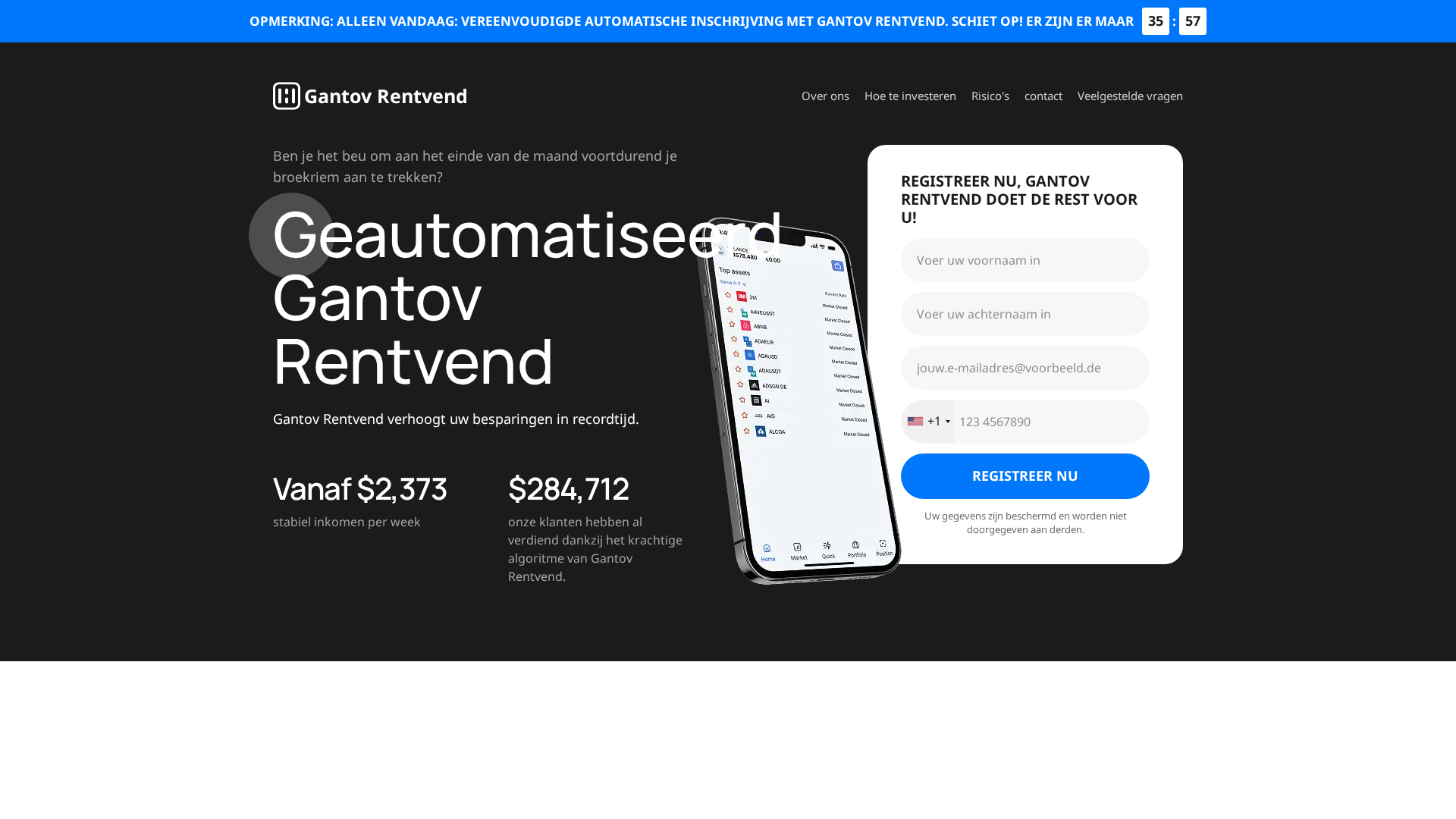 Screenshot of gantovrentvendtrade.com