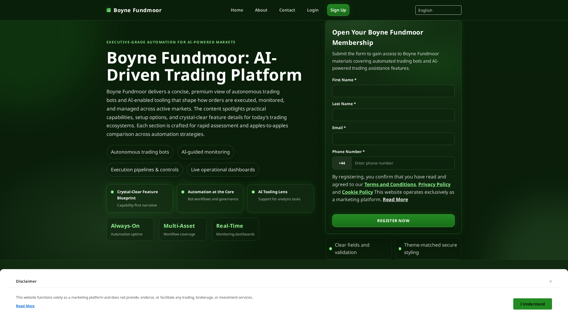 Screenshot of boynefundmoor.digital