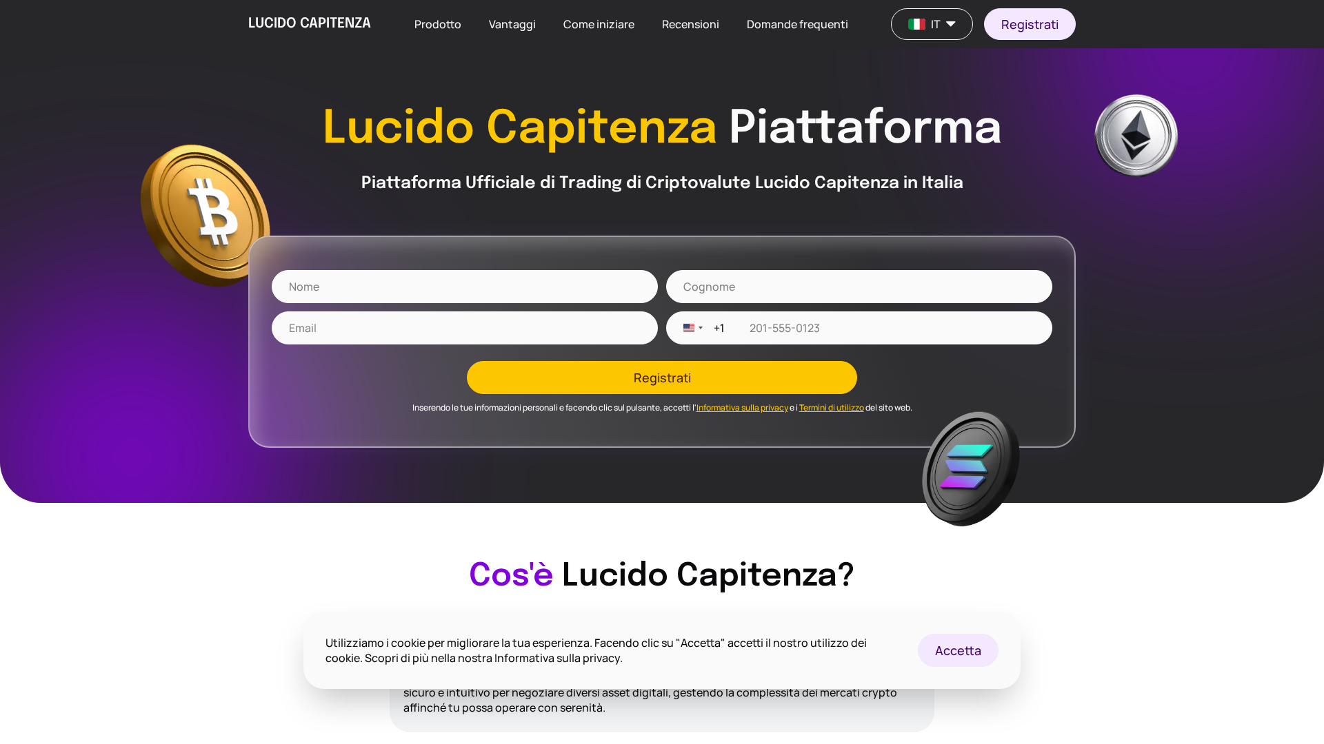 Screenshot of lucido-capitenza.com