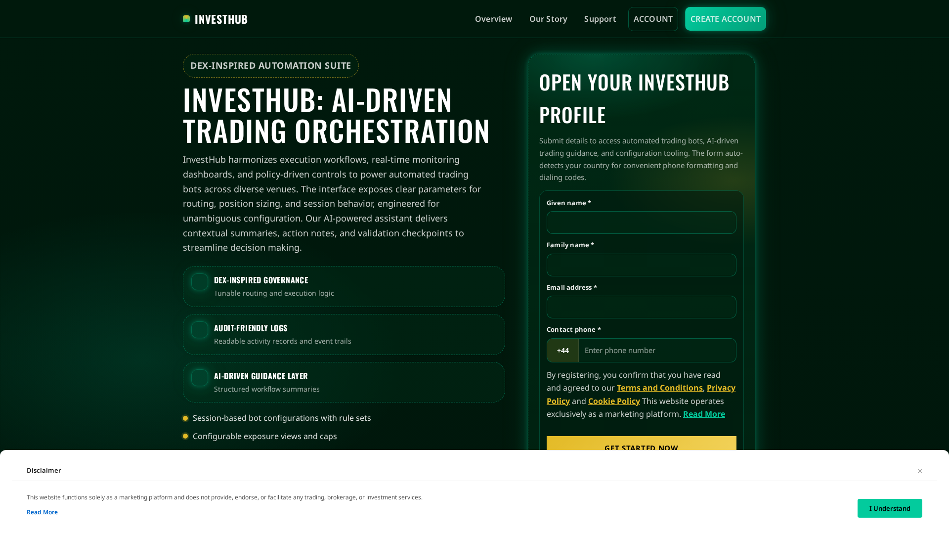 Screenshot of investhubpro.click