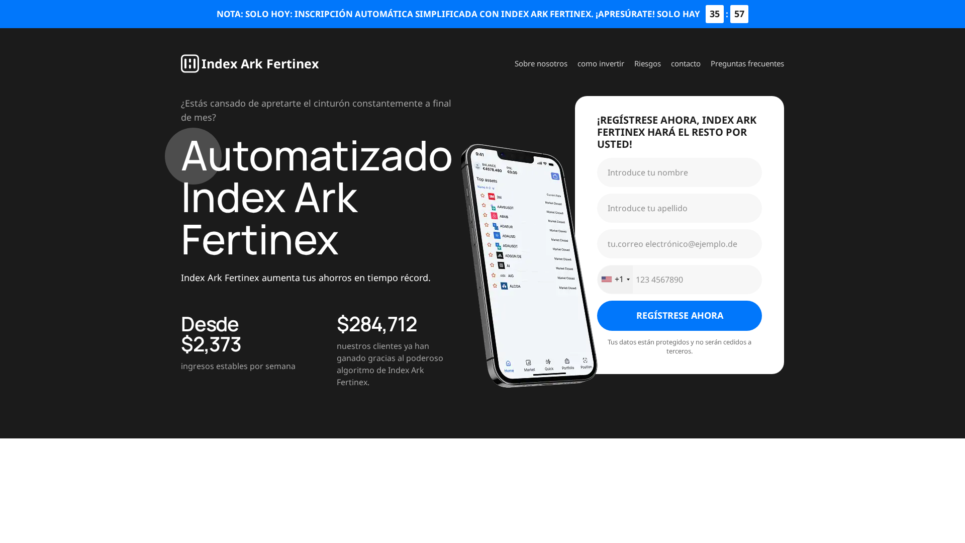 Screenshot of indexarkfertinex.net