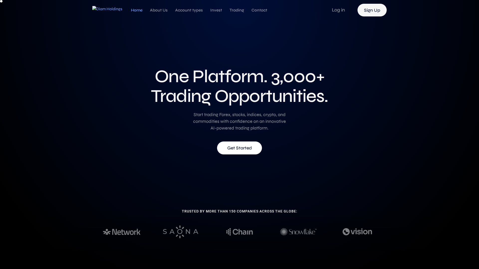 Screenshot of diamholdingltd.com