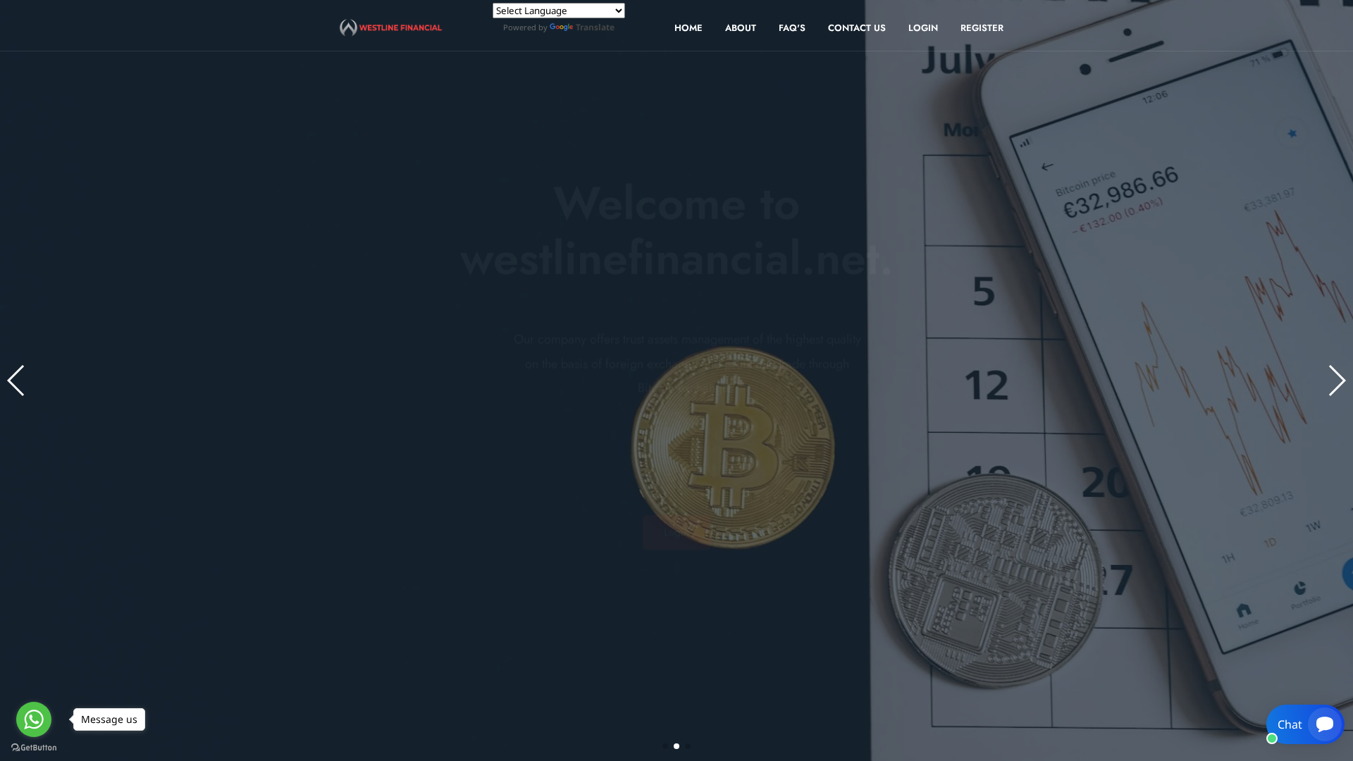 Screenshot of westlinefinancial.net