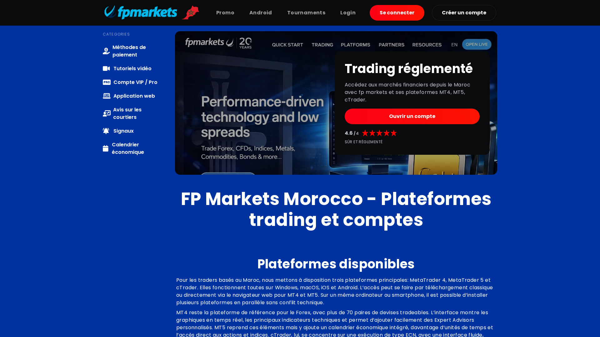 Screenshot of fpmarketsmorocco.com