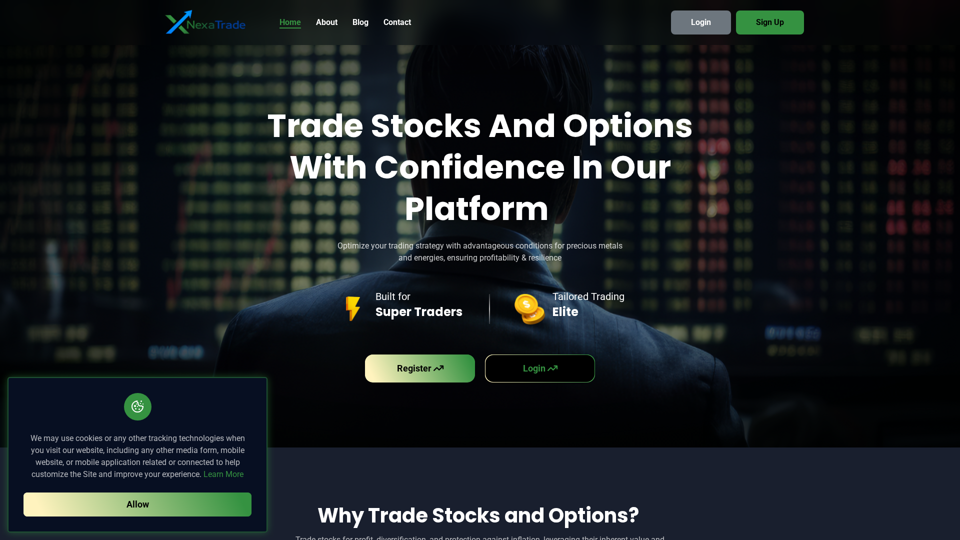 Screenshot of nexatrade.in