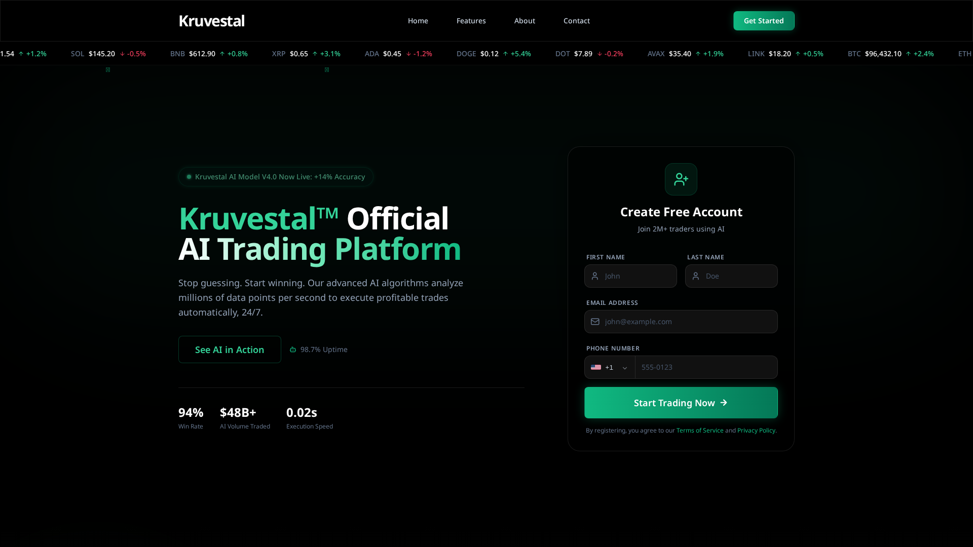 Screenshot of kruvestalofficial.net