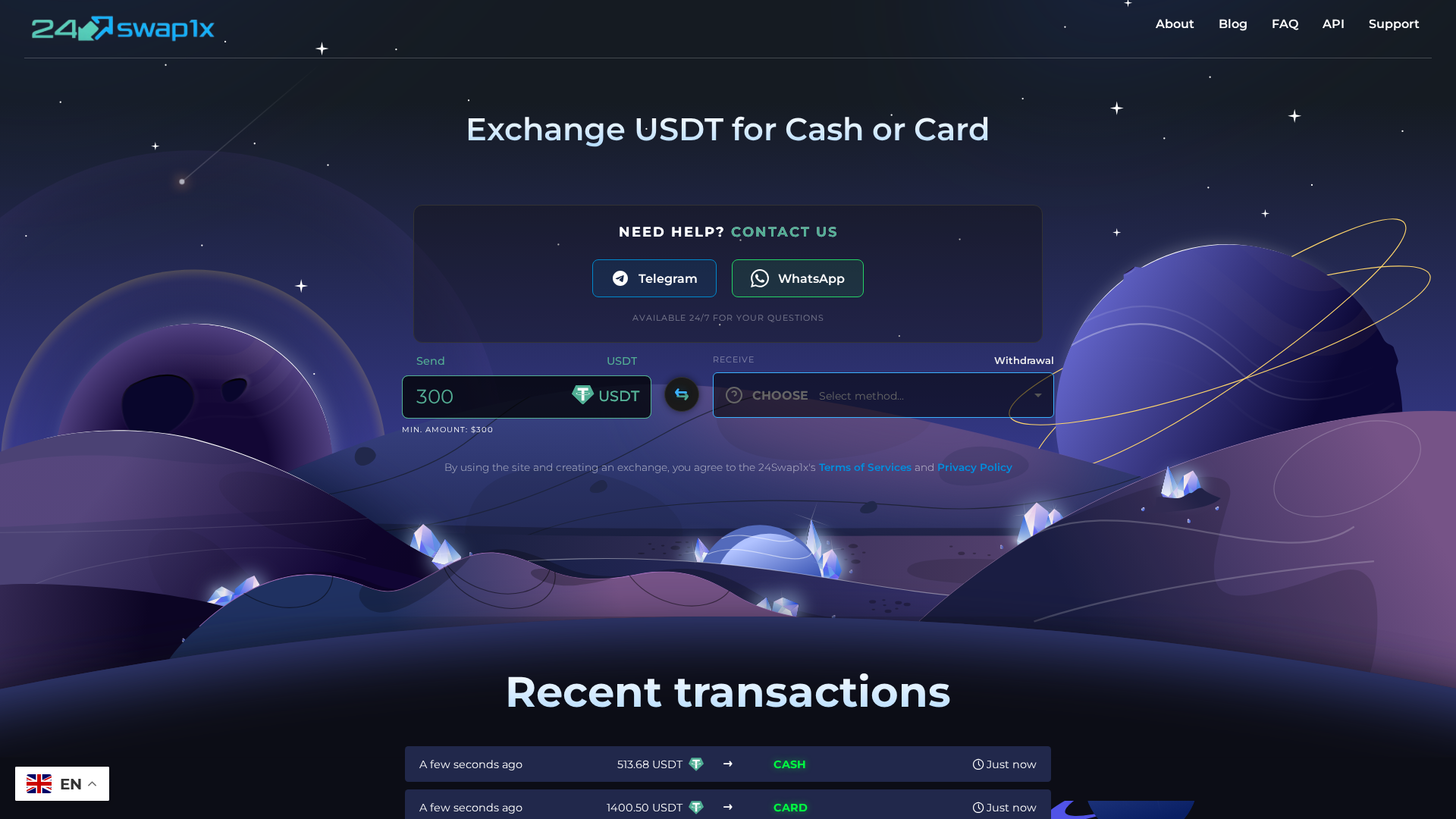 Screenshot of 24swap1x.com