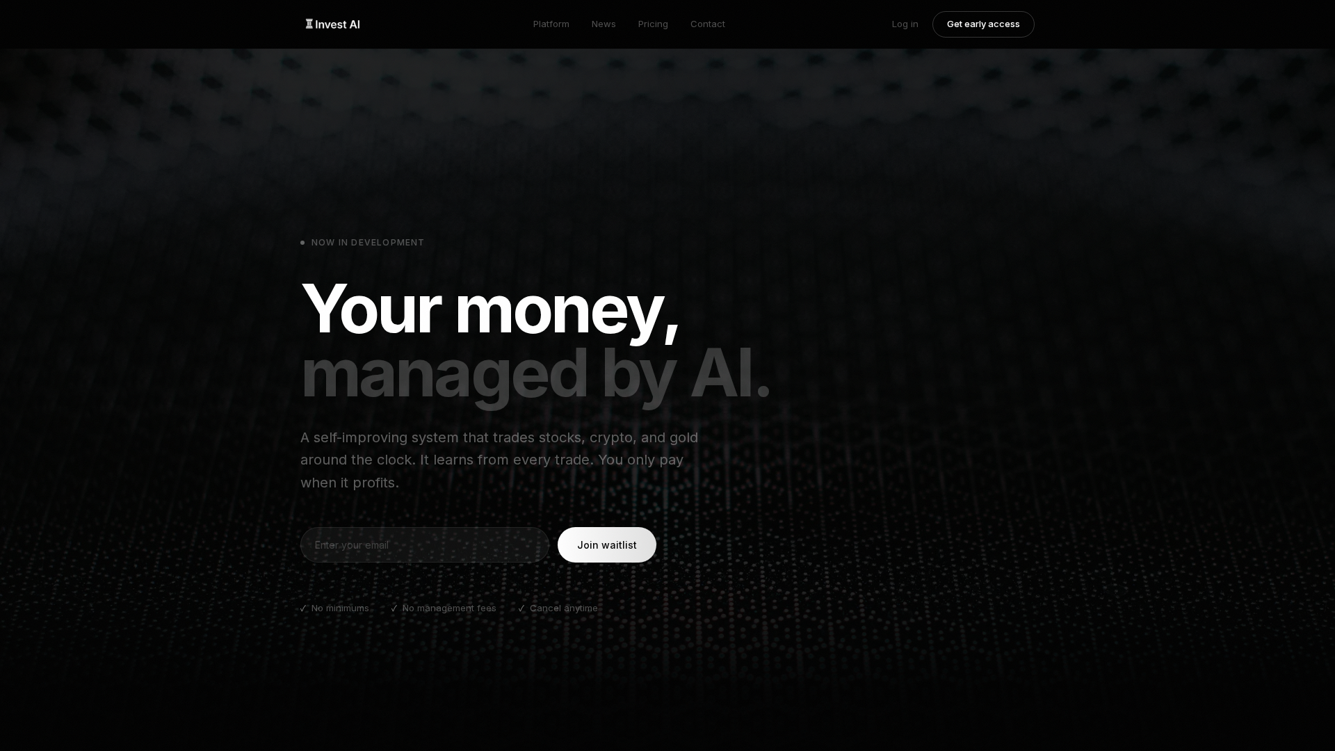 Screenshot of investai.fund