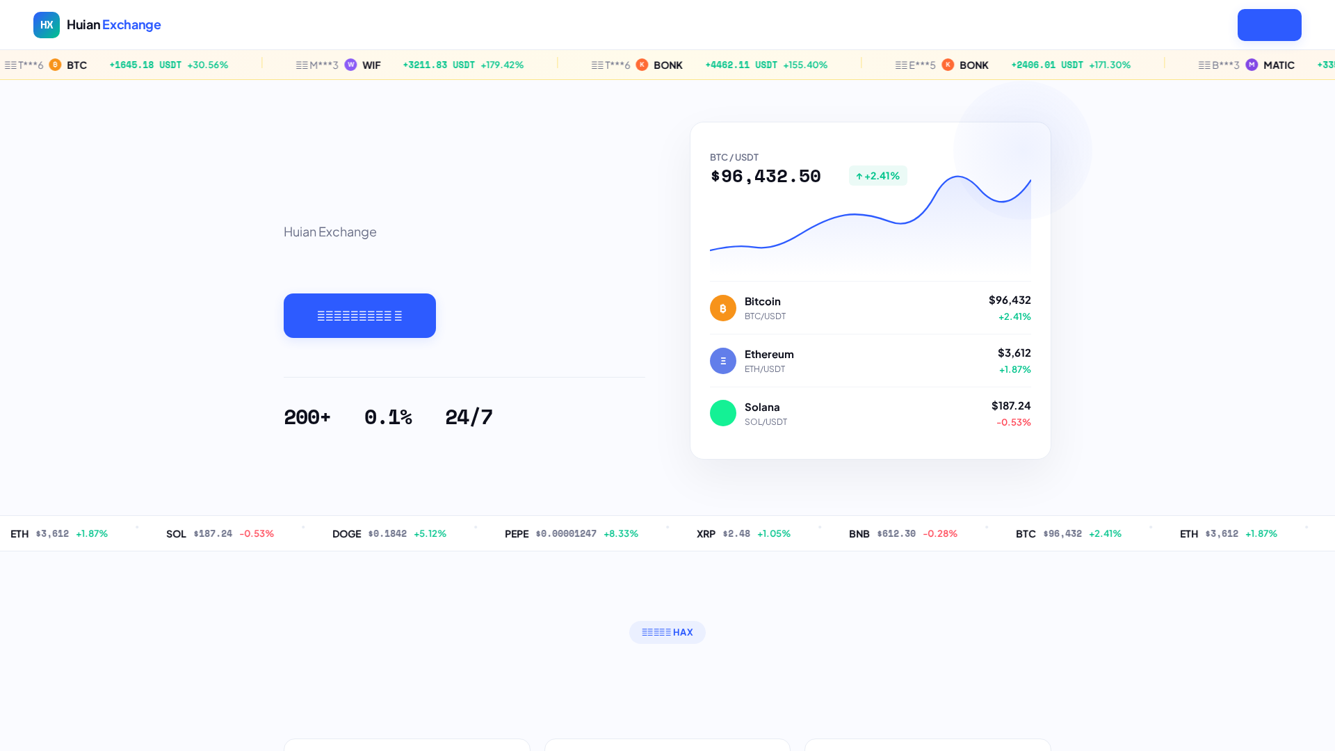 Screenshot of huianexchange.com