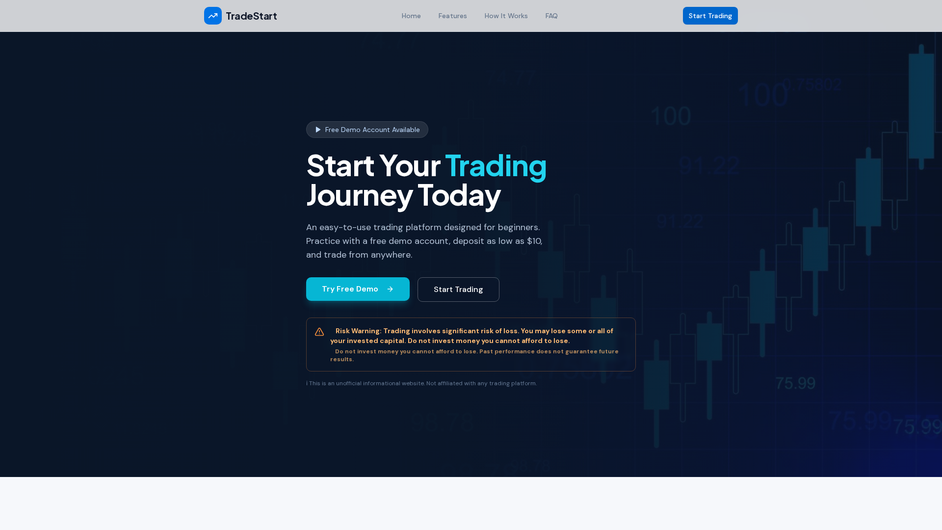 Screenshot of smarttradeinfo.com