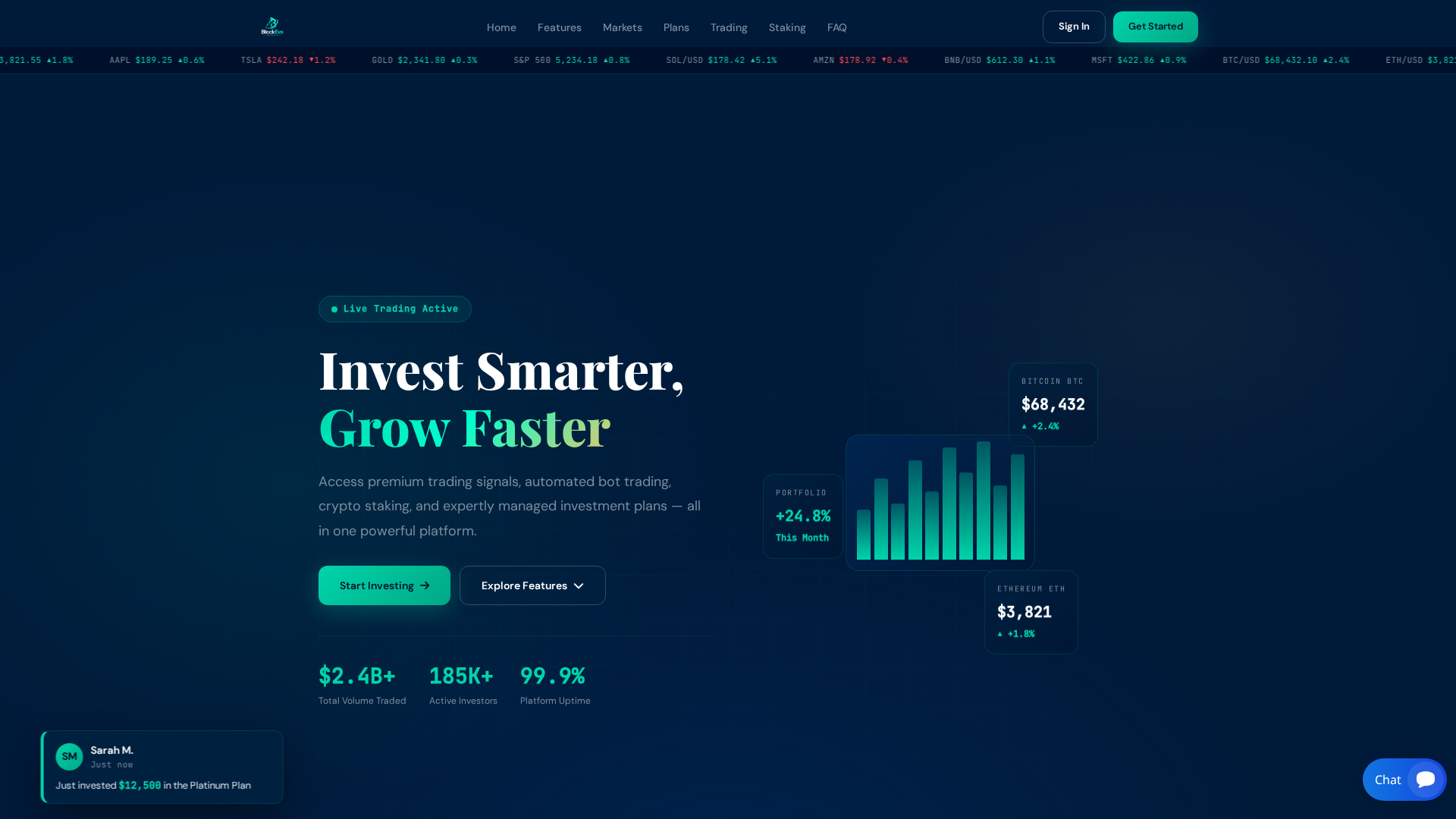 Screenshot of blockevemarkets.com
