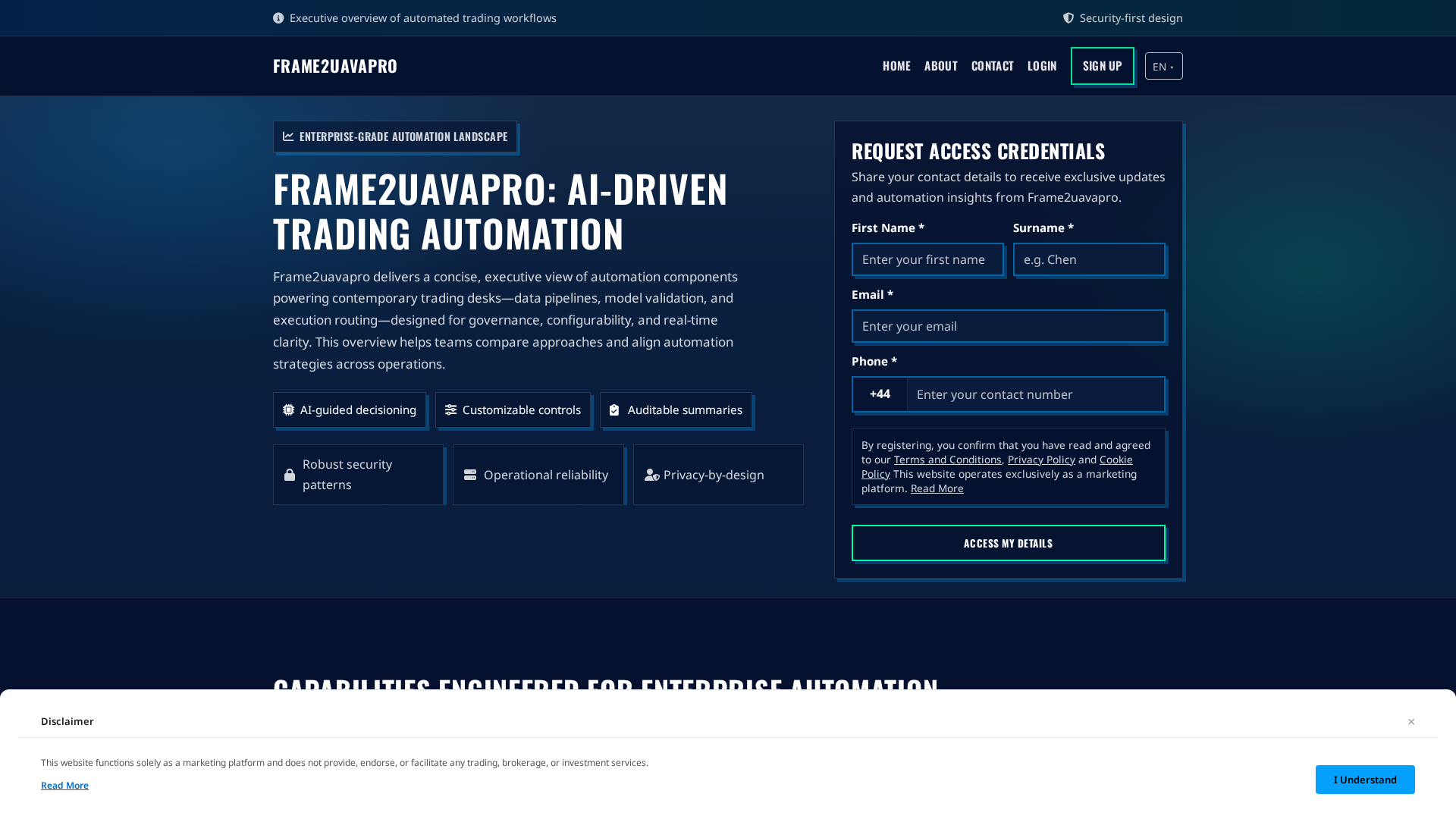 Screenshot of frame2uava-pro.com