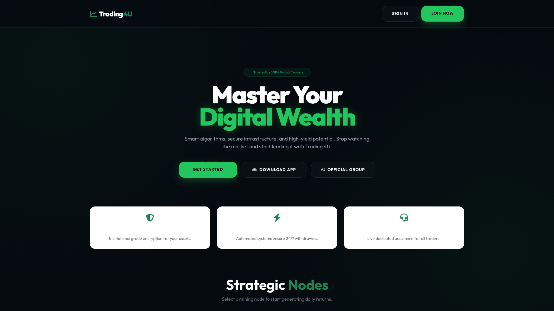 Screenshot of trading4u.top