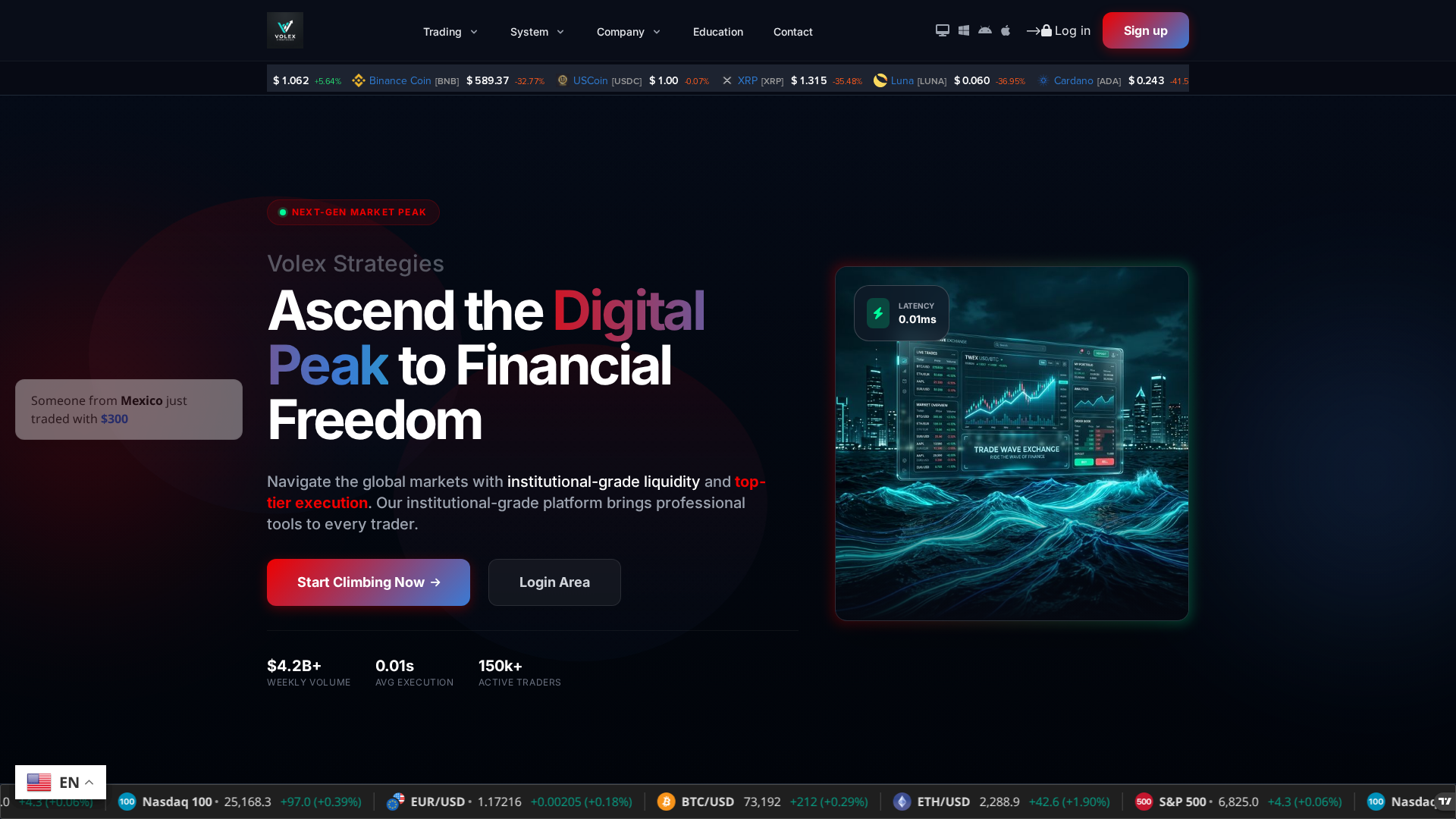 Screenshot of volexstrategies.com