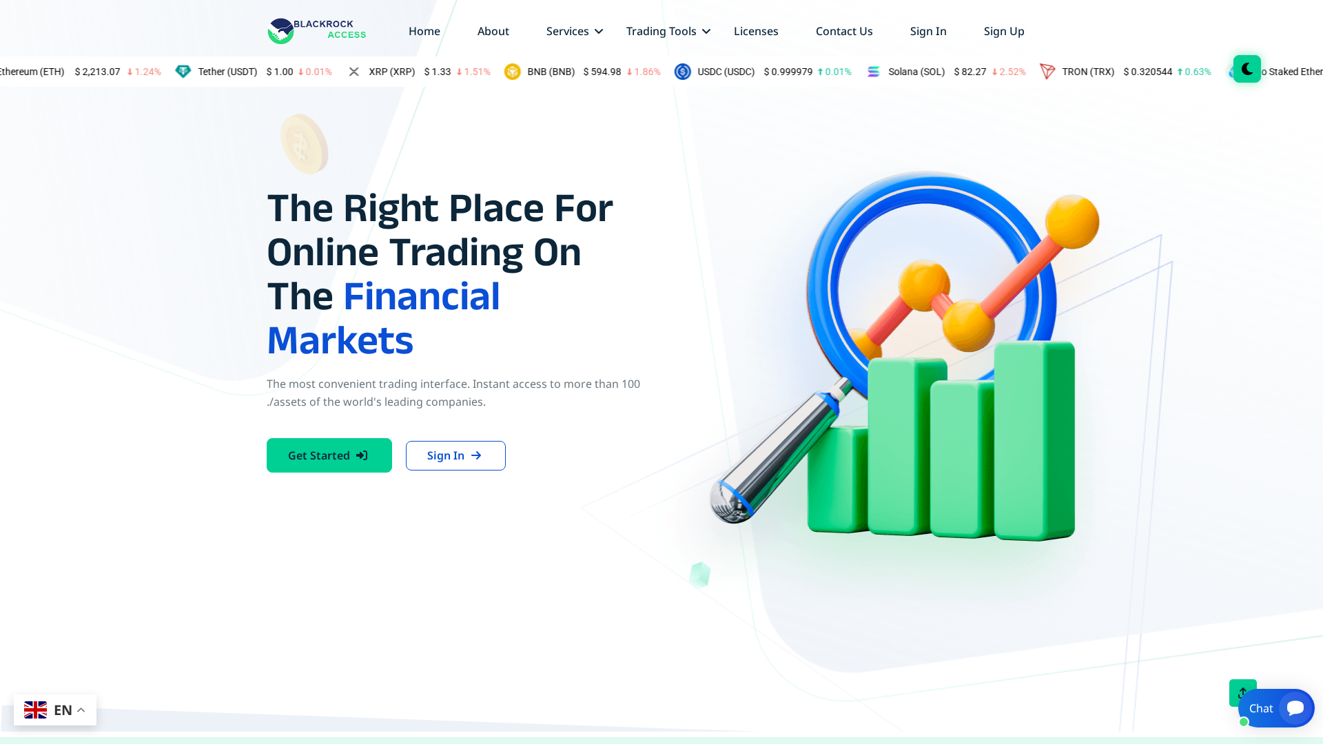 Screenshot of blackrockaccess.com