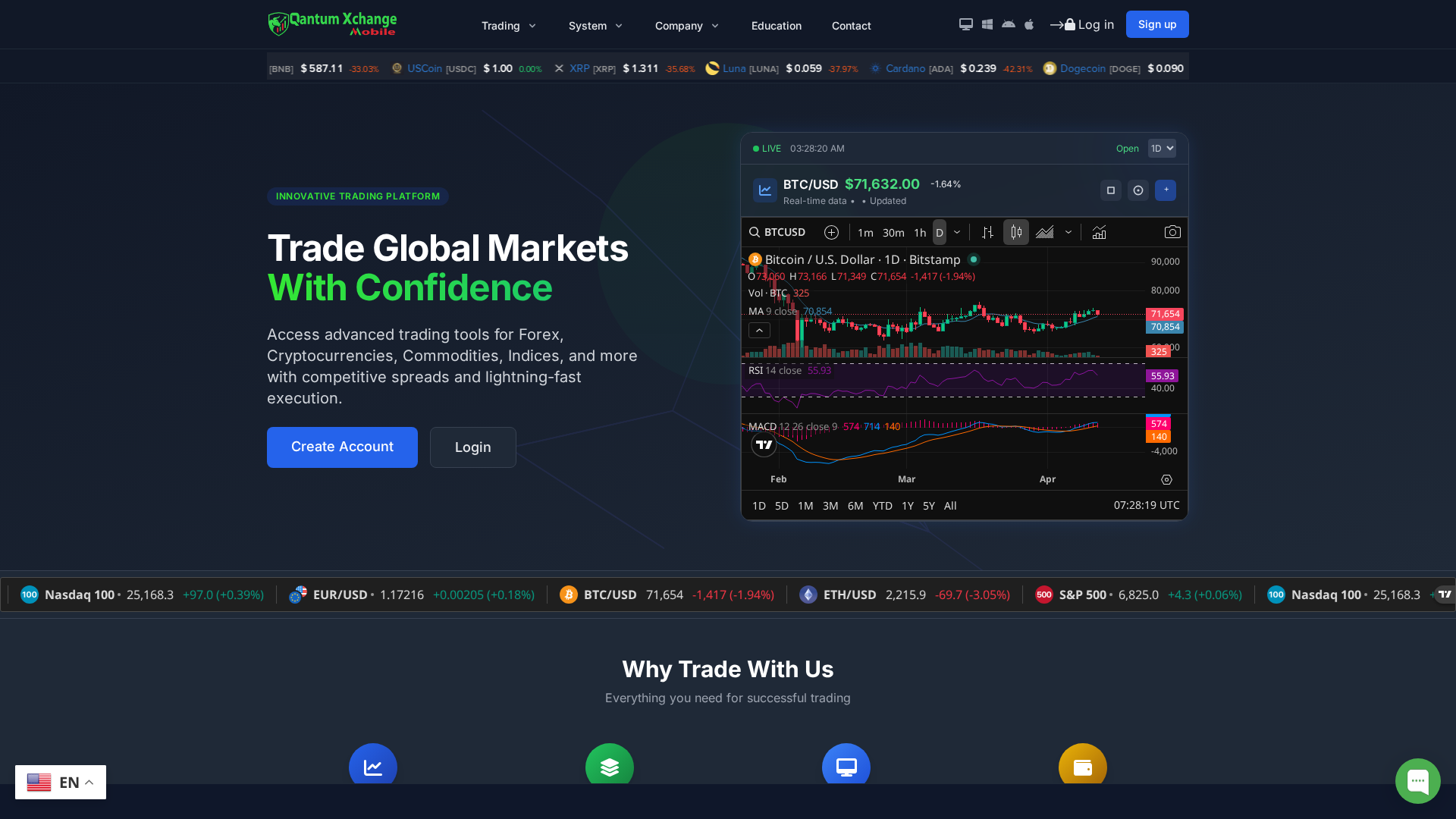 Screenshot of quantumxchangemobile.com.transhipservice.com