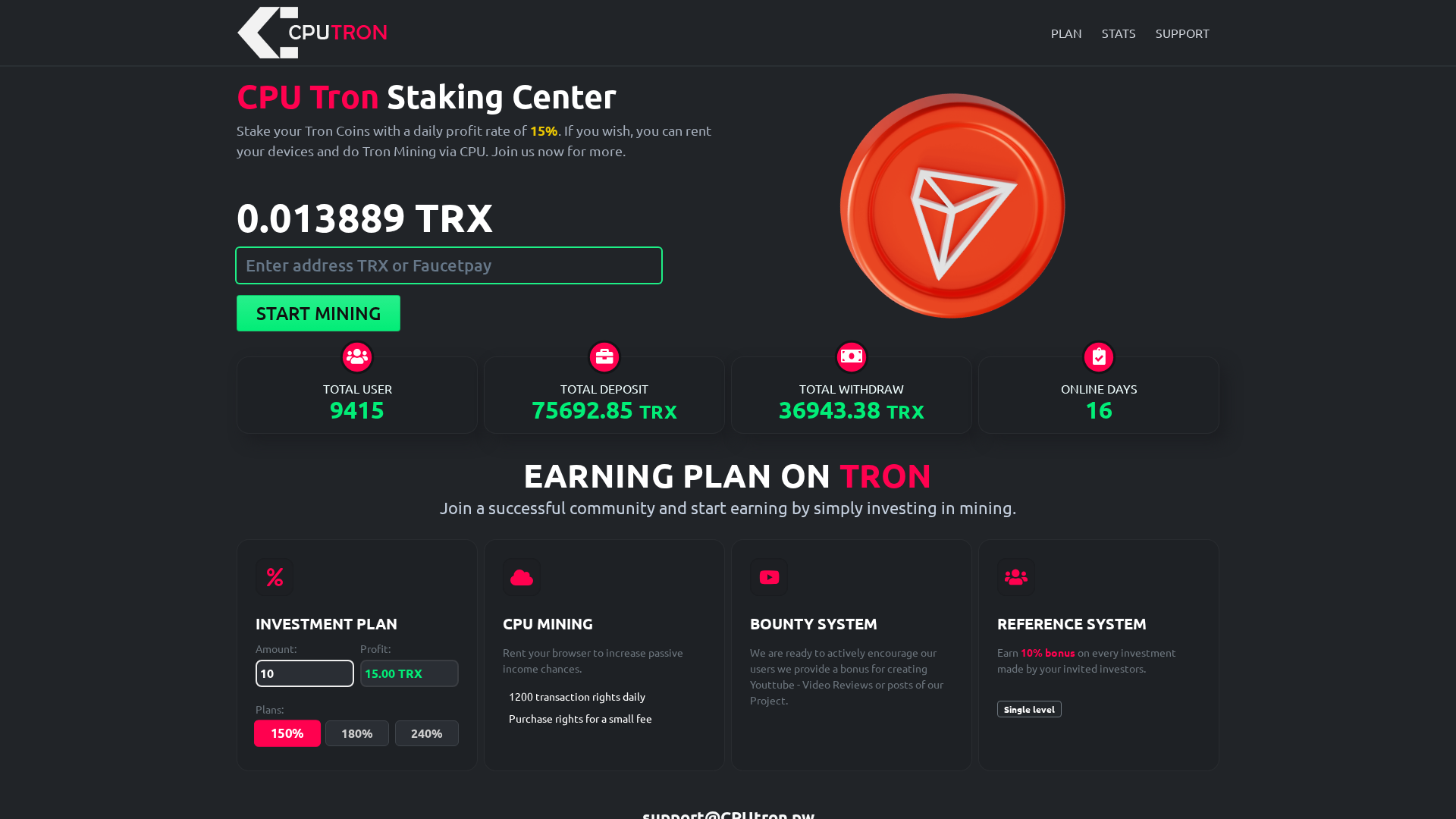Screenshot of cputron.pw