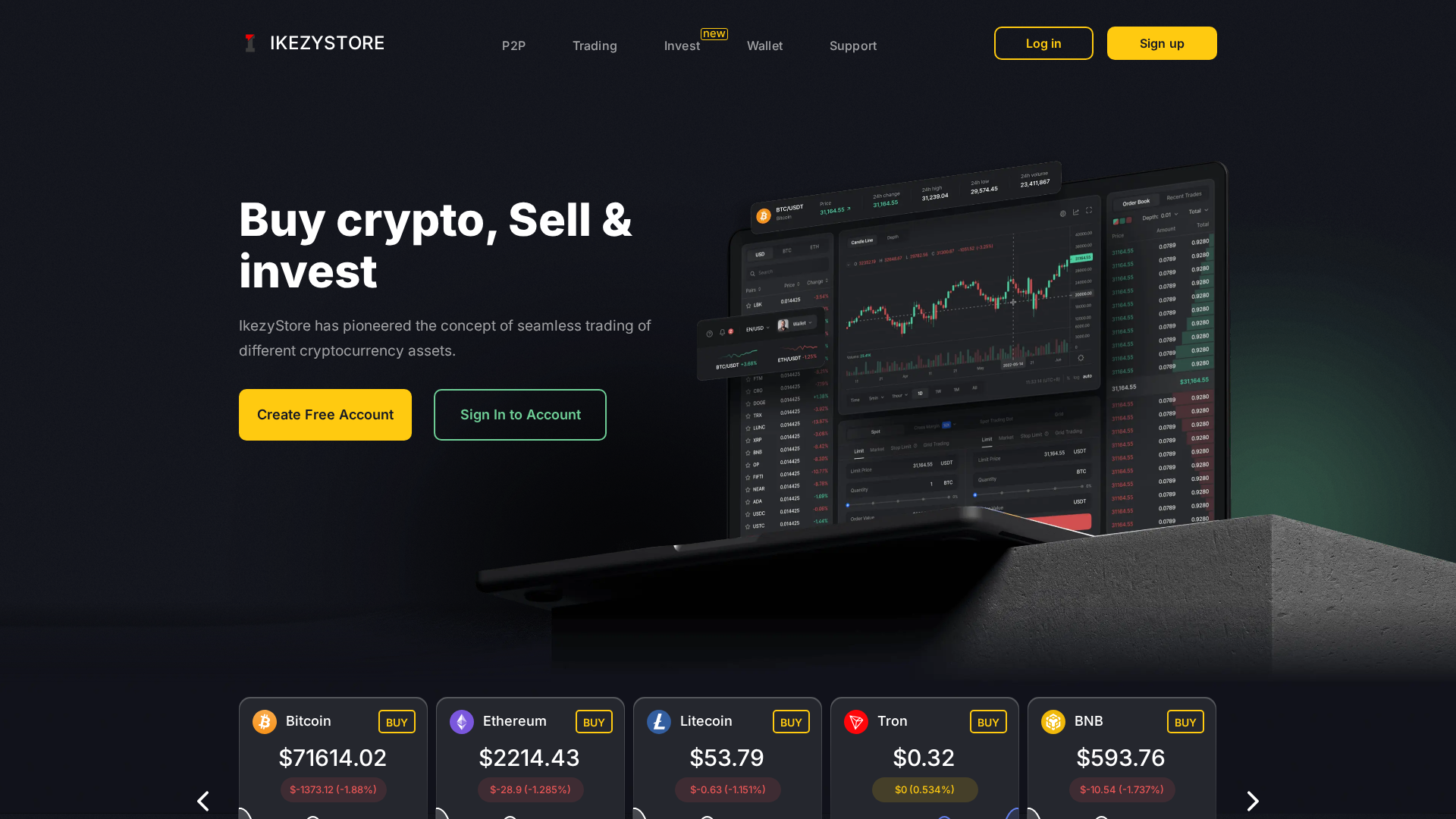 Screenshot of ikezystore.com