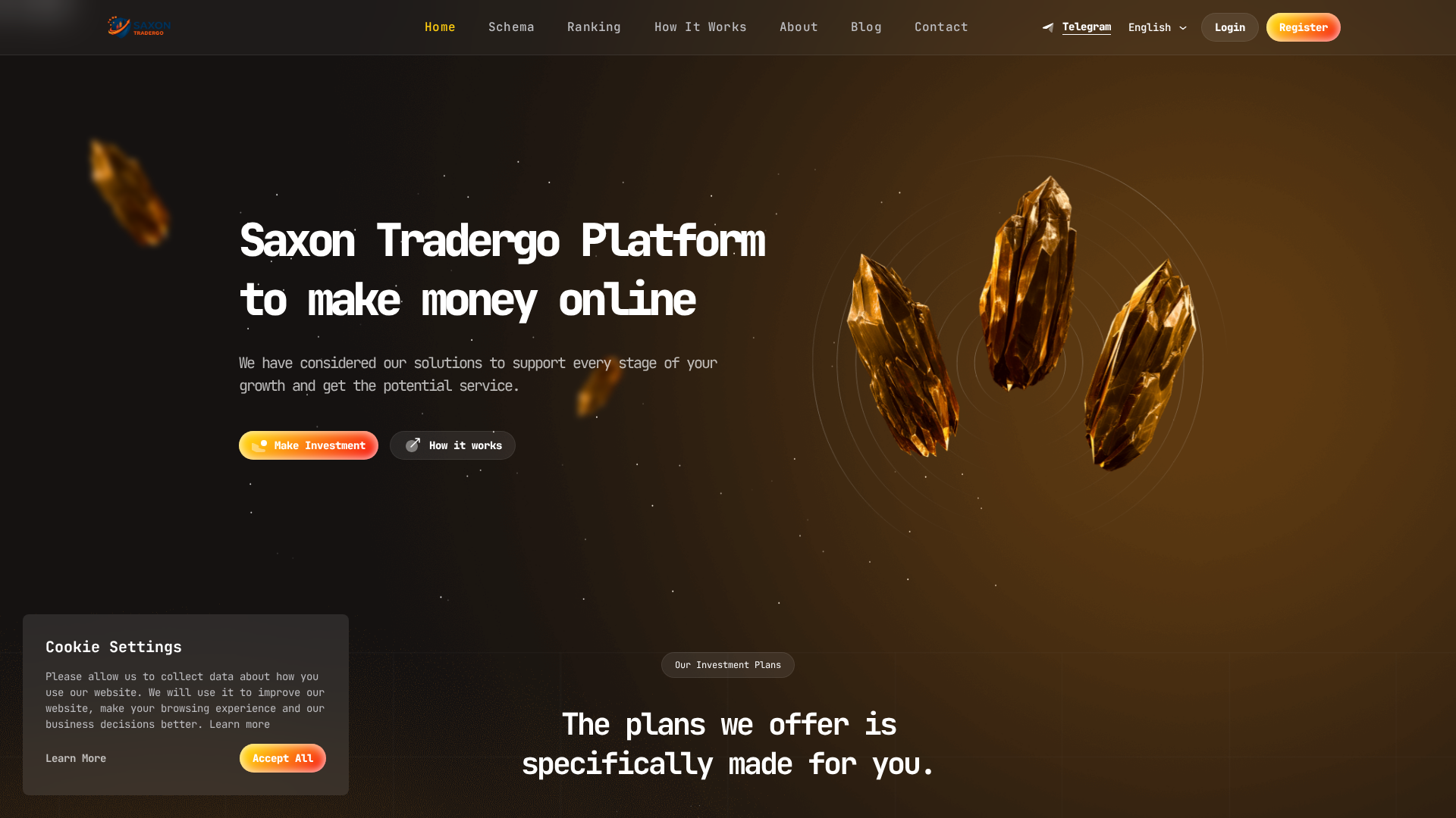 Screenshot of sharesparefx.com