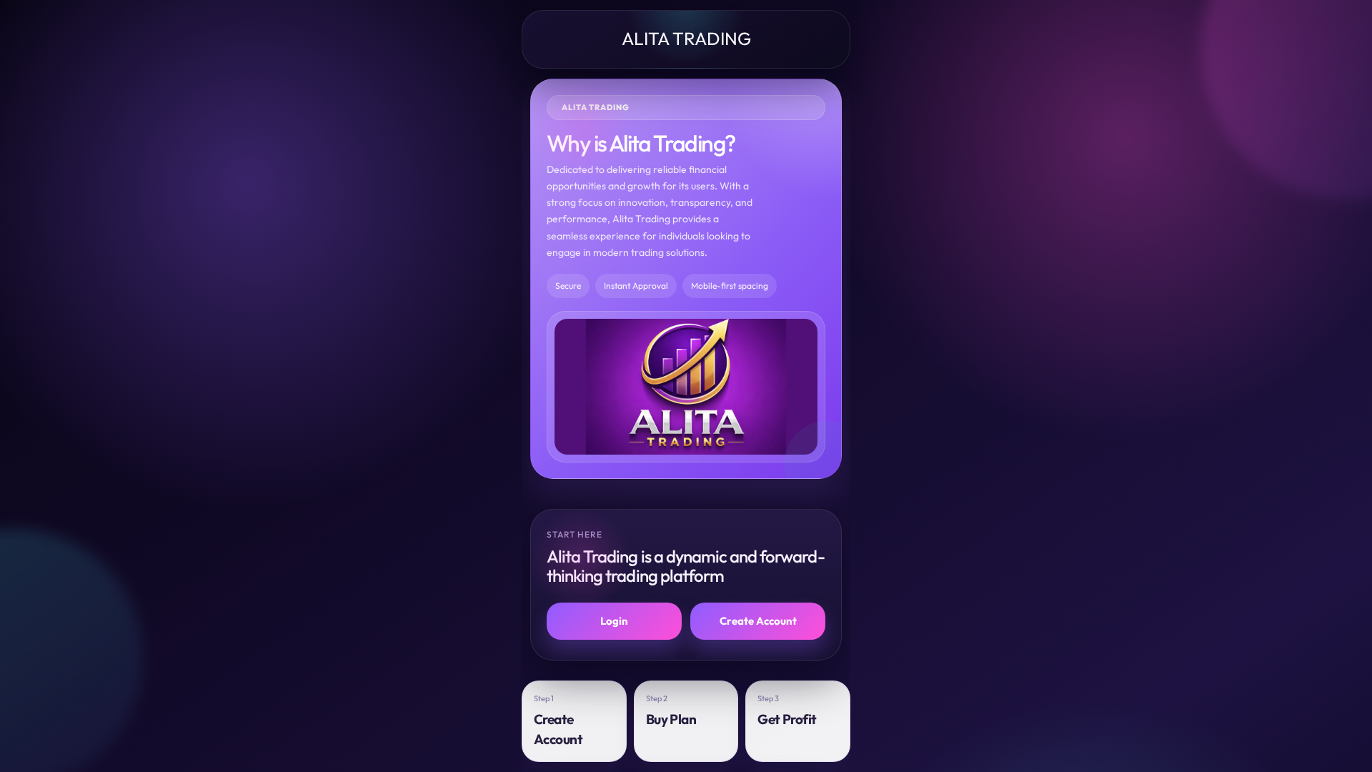 Screenshot of alita-trading.pro