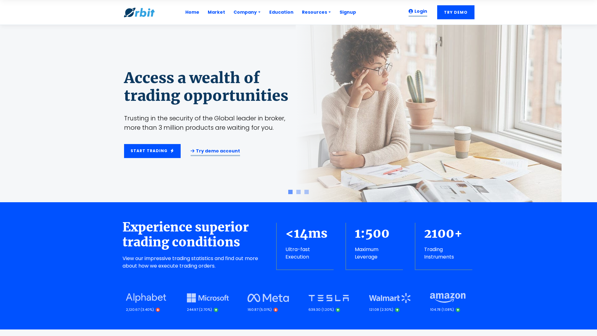 Screenshot of orbitpipsmarkets.com