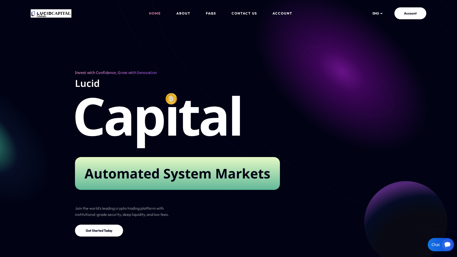 Screenshot of lucidcapitalglobals.com