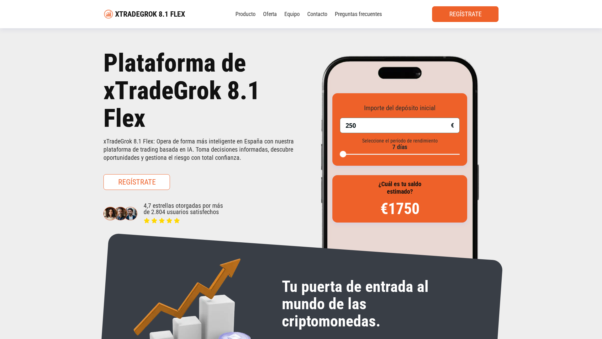 Screenshot of xtrade-grok81flex.com