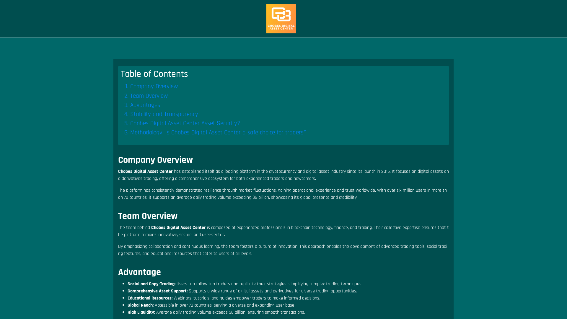 Screenshot of chobes-digital.com