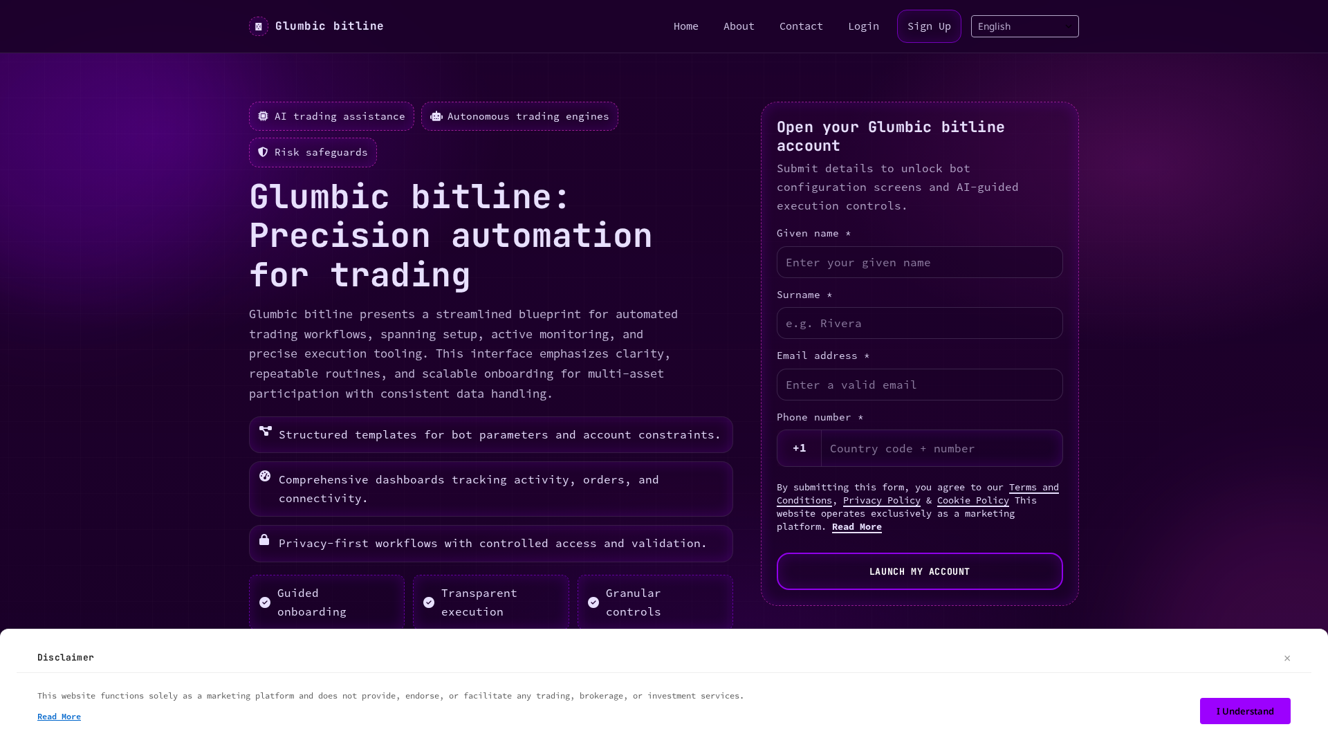 Screenshot of glumbicbitline.pro