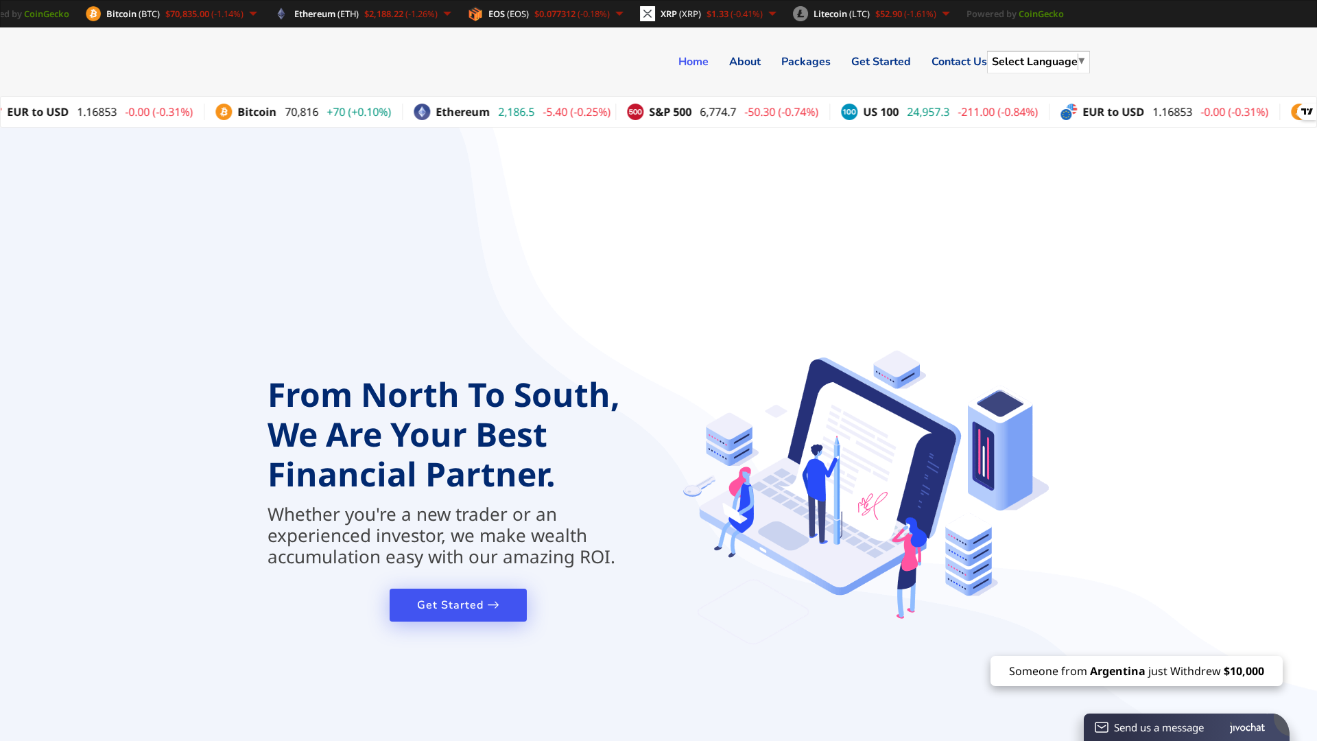 Screenshot of xforcemarkets.com