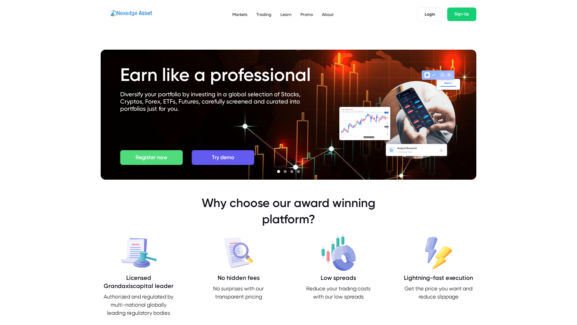 Screenshot of grandaxiscapital.com