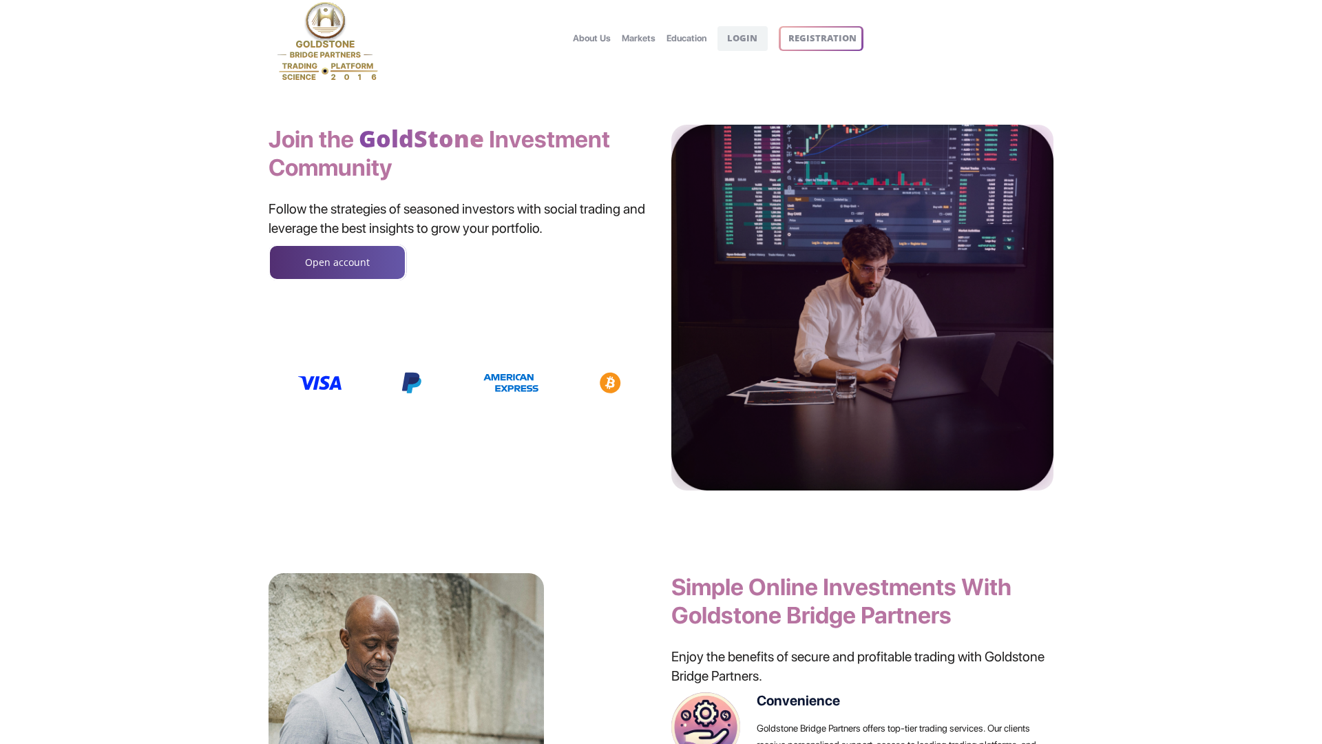 Screenshot of goldstonebridgepartners.com