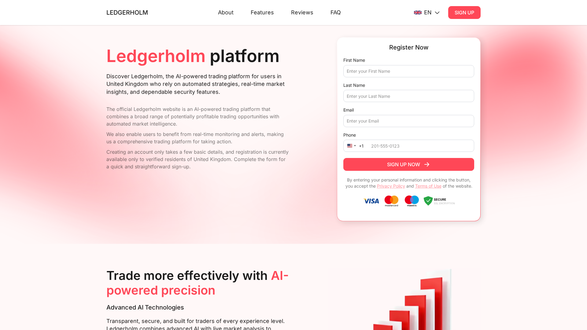 Screenshot of ledgerholm.app