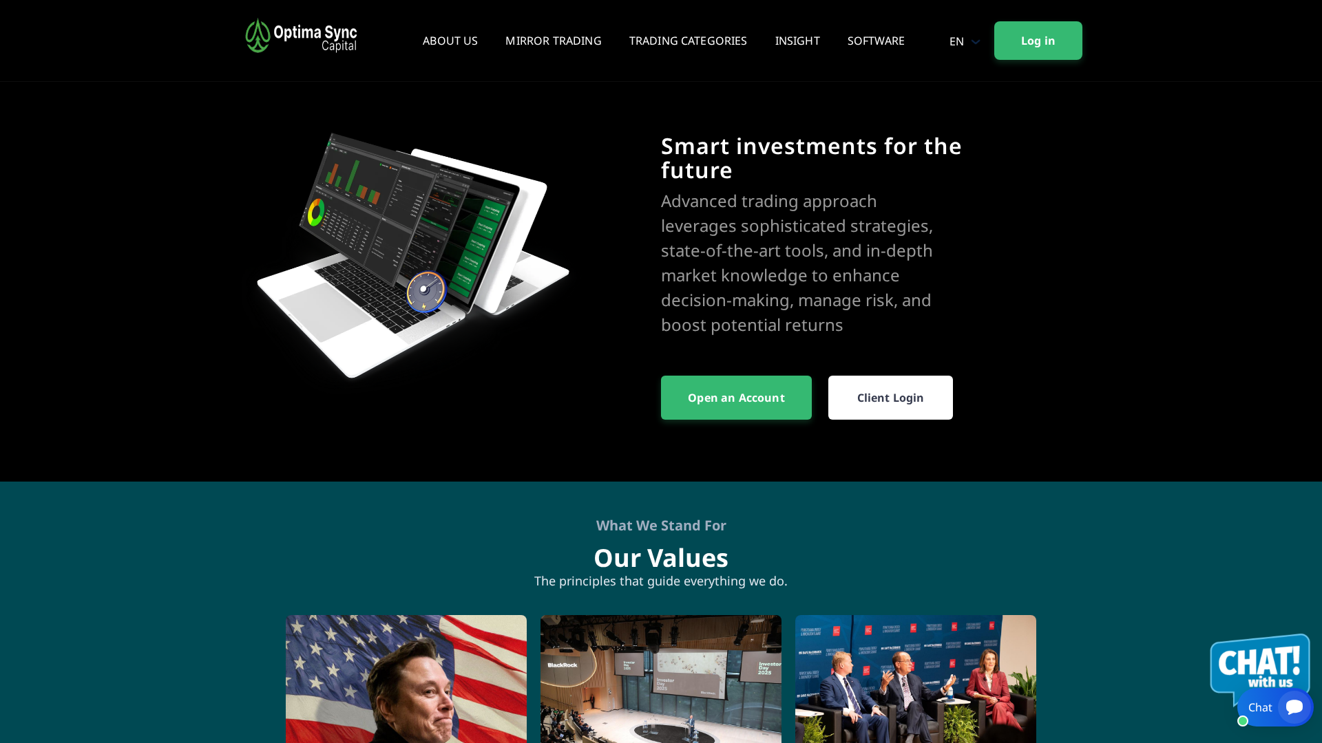 Screenshot of optimasynccapital.org