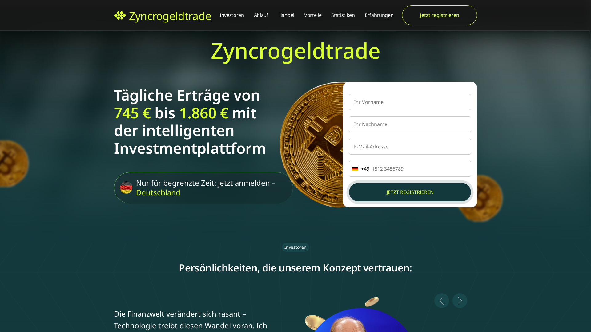 Screenshot of zyncrogeldtrade.org