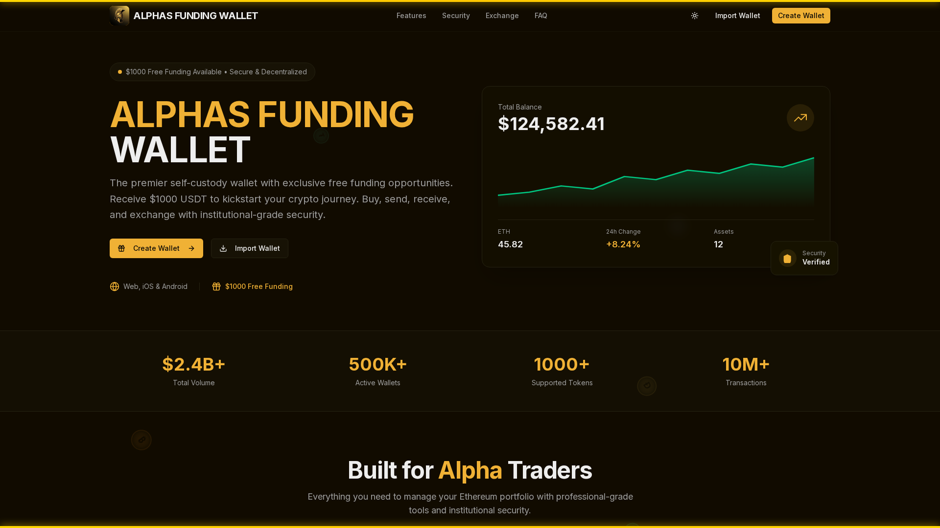 Screenshot of alphasfunding.space